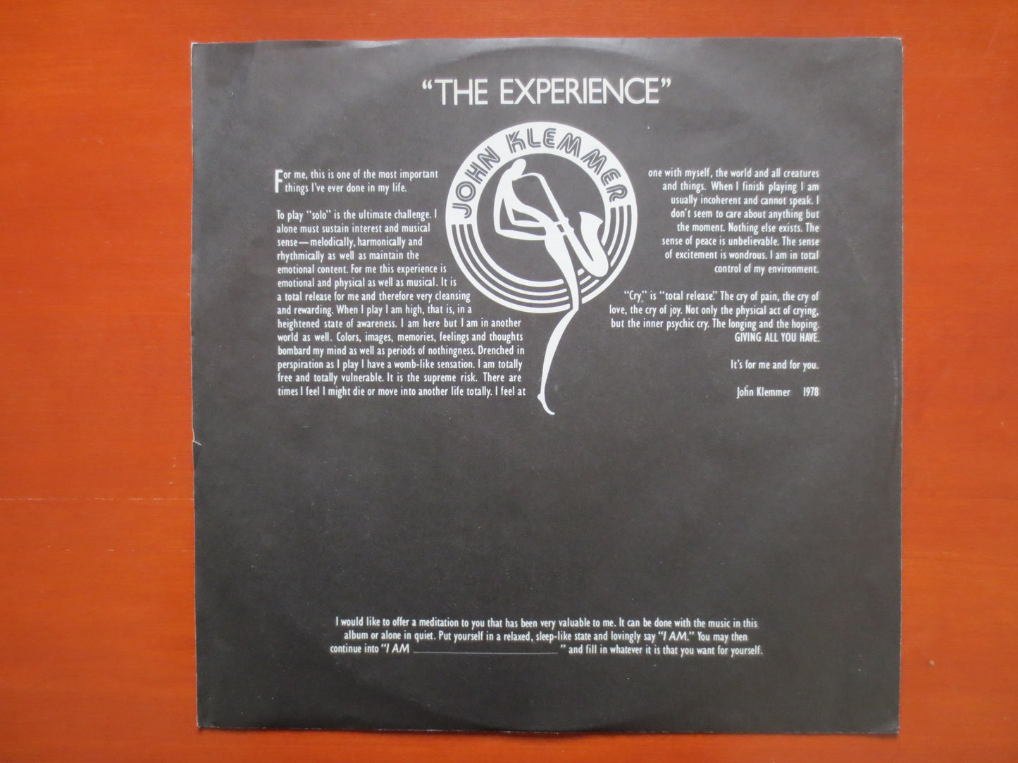 JOHN KLEMMER, CRY Album, John KlemmerRecord, John Klemmer Album, John Klemmer Vinyl, John Klemmer Lp, Vinyl, 1978 Records