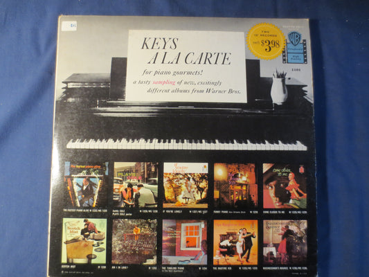 KEYS A LA CARTE, Warner Brothers Sample Records, Jazz record, Jazz Vinyl, Vintage Vinyl, Record Vinyl, Record, Vinyl Record