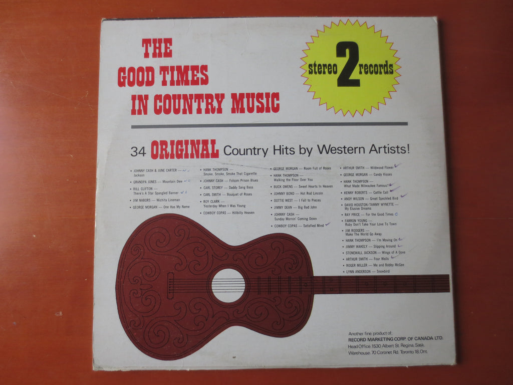 The Good Times in Country Music (1974) Double Vinyl LP