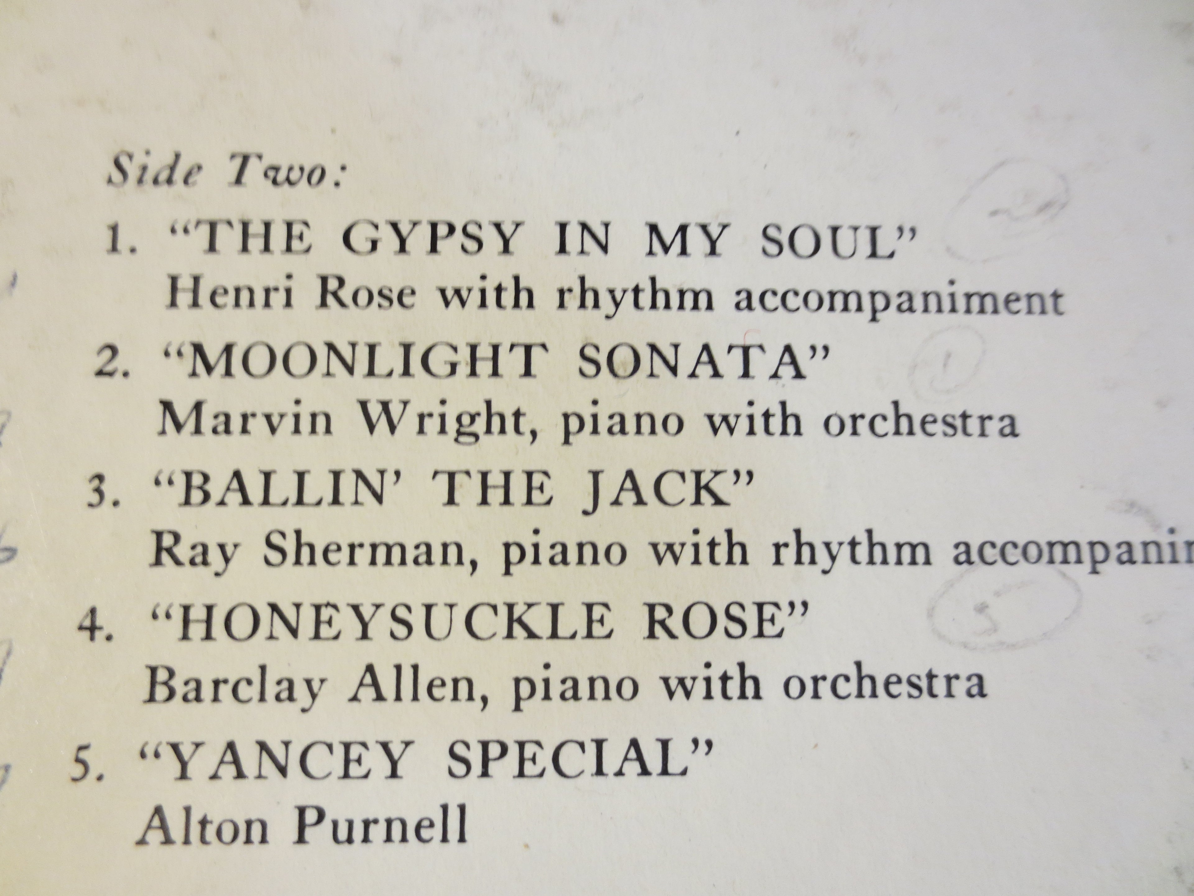 Keys à la Carte – Warner Brothers Sampler Vinyl LP