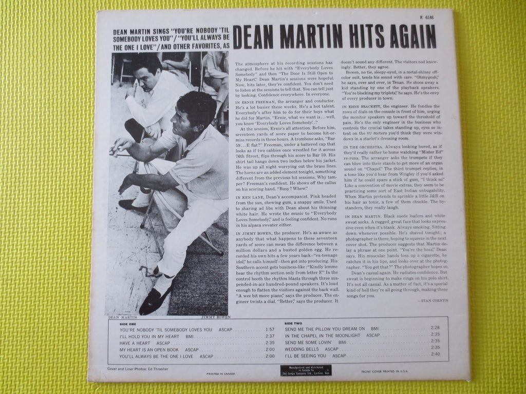 Dean Martin – Dean Martin Hits Again (1965) Vinyl LP