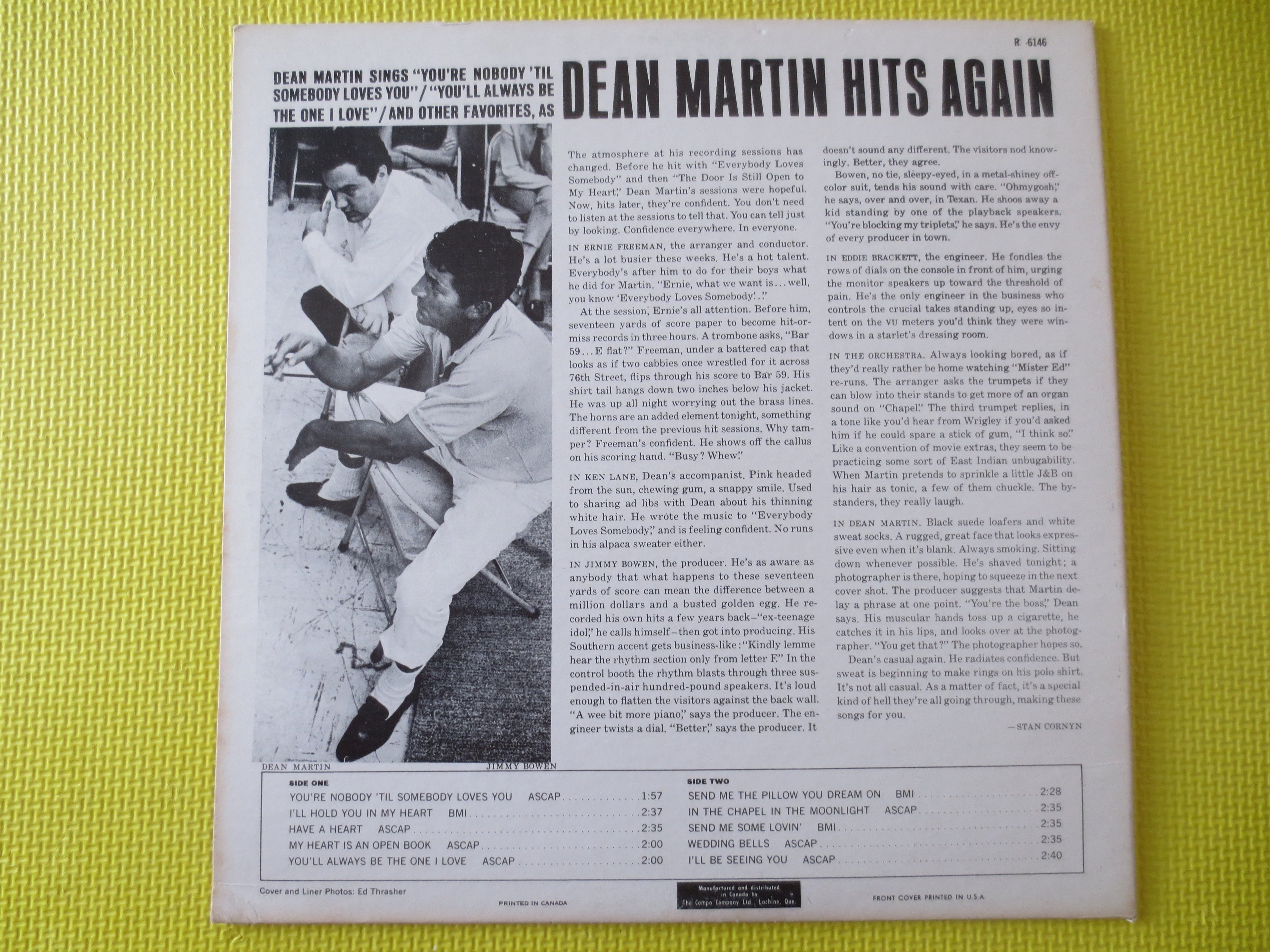 Dean Martin – Dean Martin Hits Again (1965) Vinyl LP