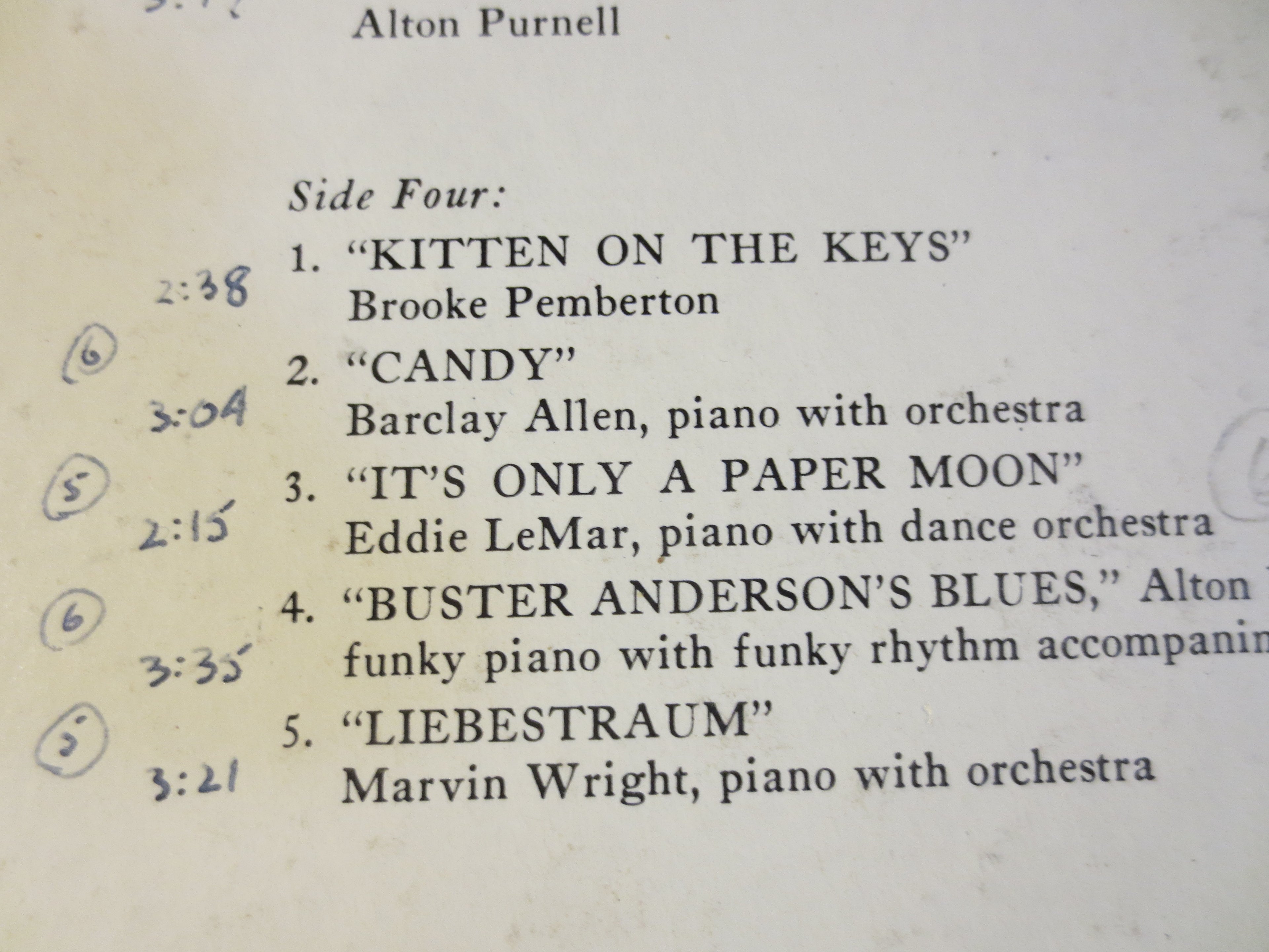 Keys à la Carte – Warner Brothers Sampler Vinyl LP
