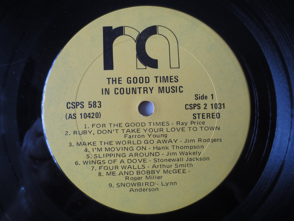 The Good Times in Country Music (1974) Double Vinyl LP