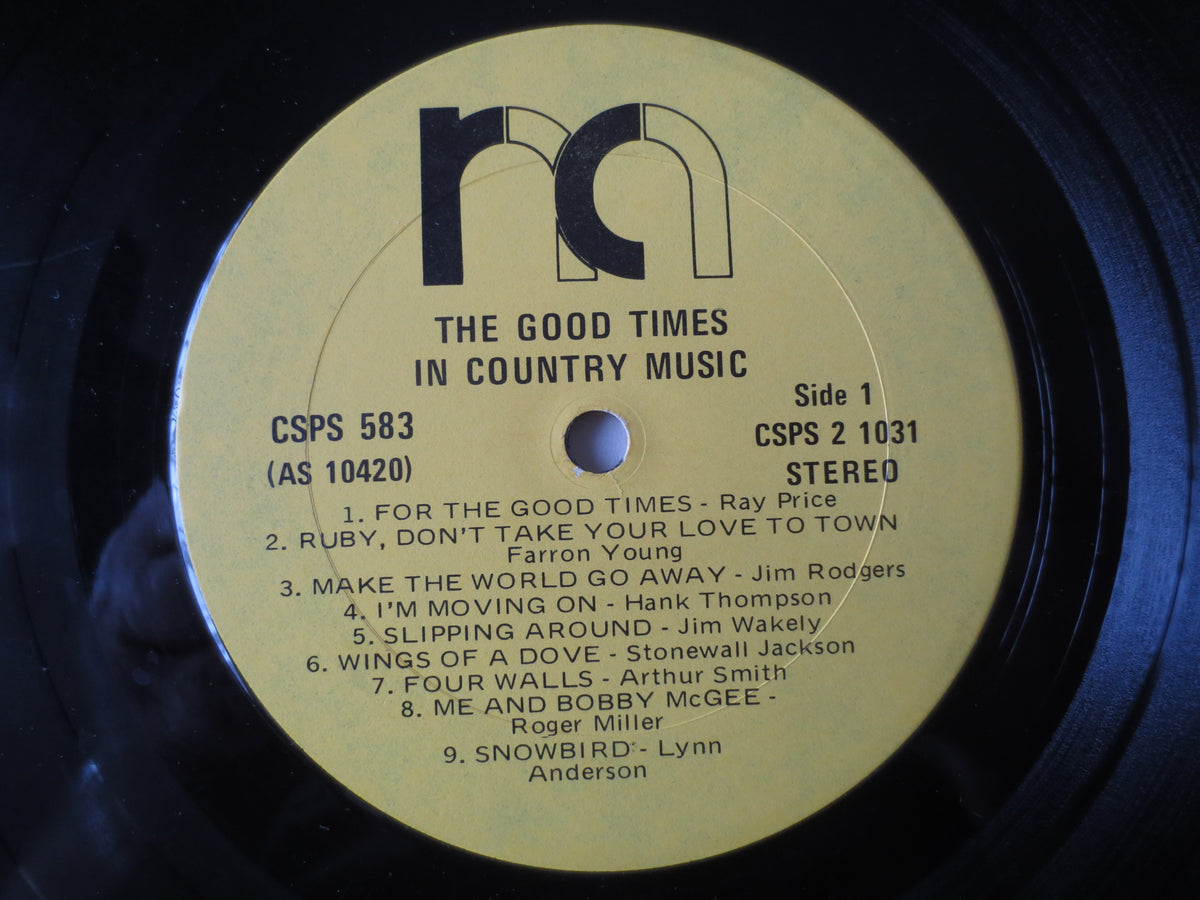 The Good Times in Country Music (1974) Double Vinyl LP
