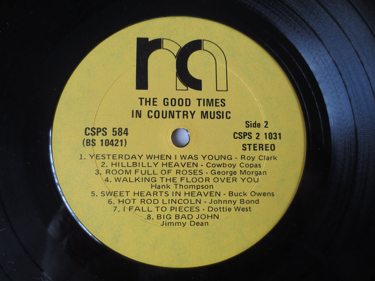 The Good Times in Country Music (1974) Double Vinyl LP