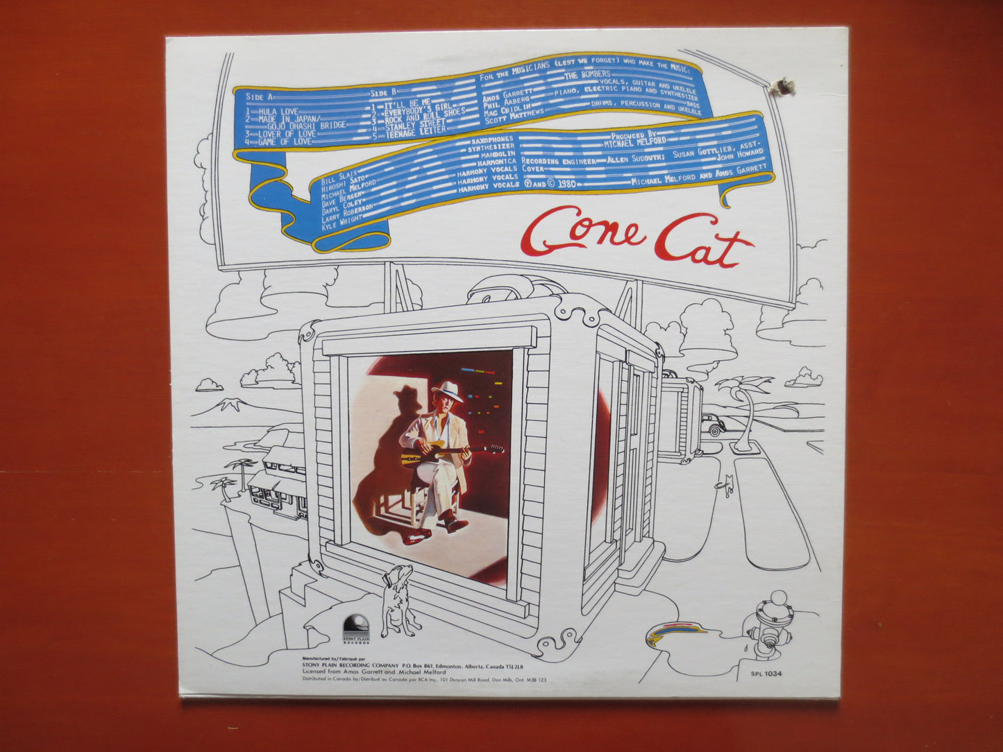 AMOS GARRETT, Go CAT Go, Amos Garrett Record, Amos Garrett Album, Amos Garrett Vinyl, Amos Garrett Lp, Vinyl, 1980 Record