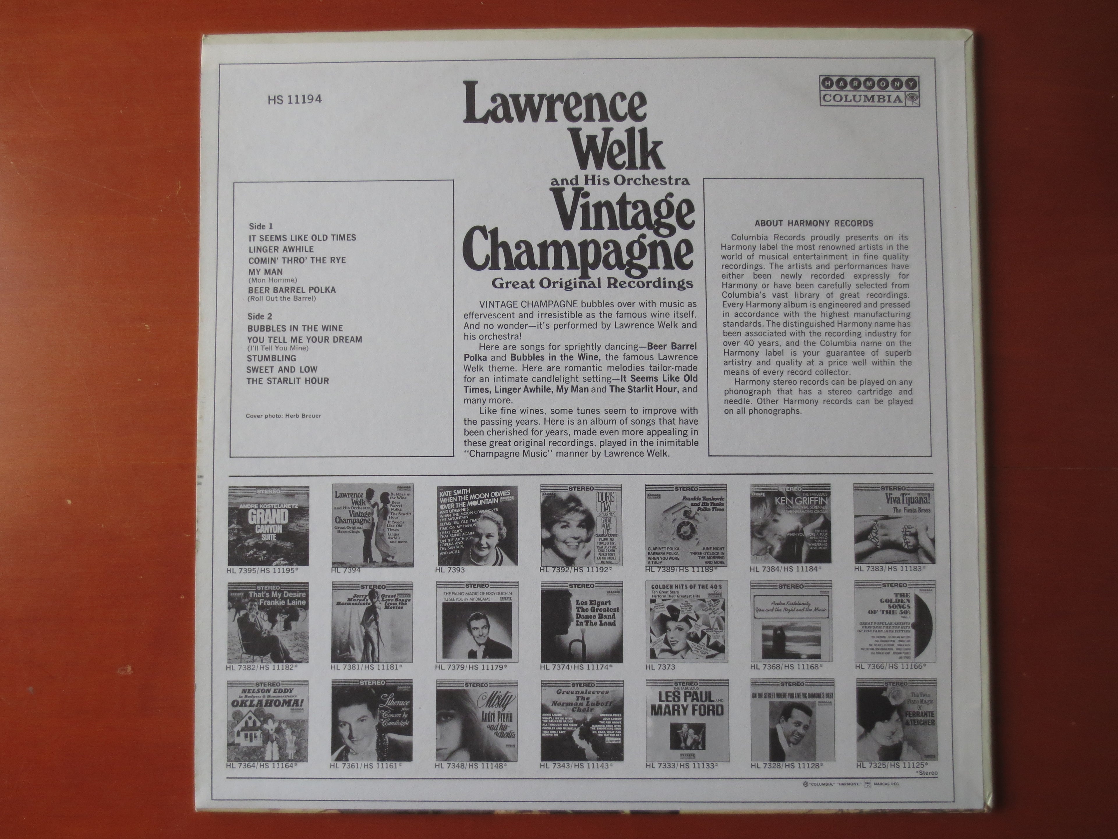 Lawrence Welk – Vintage Champagne (1966) Vinyl LP