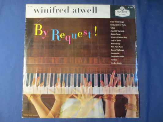 WINIFRED ATWELL, By REQUEST, Ragtime Records, Honky Tonk Records, Vintage Vinyl, Record Vinyl, Vinyl Record, 1956 Records