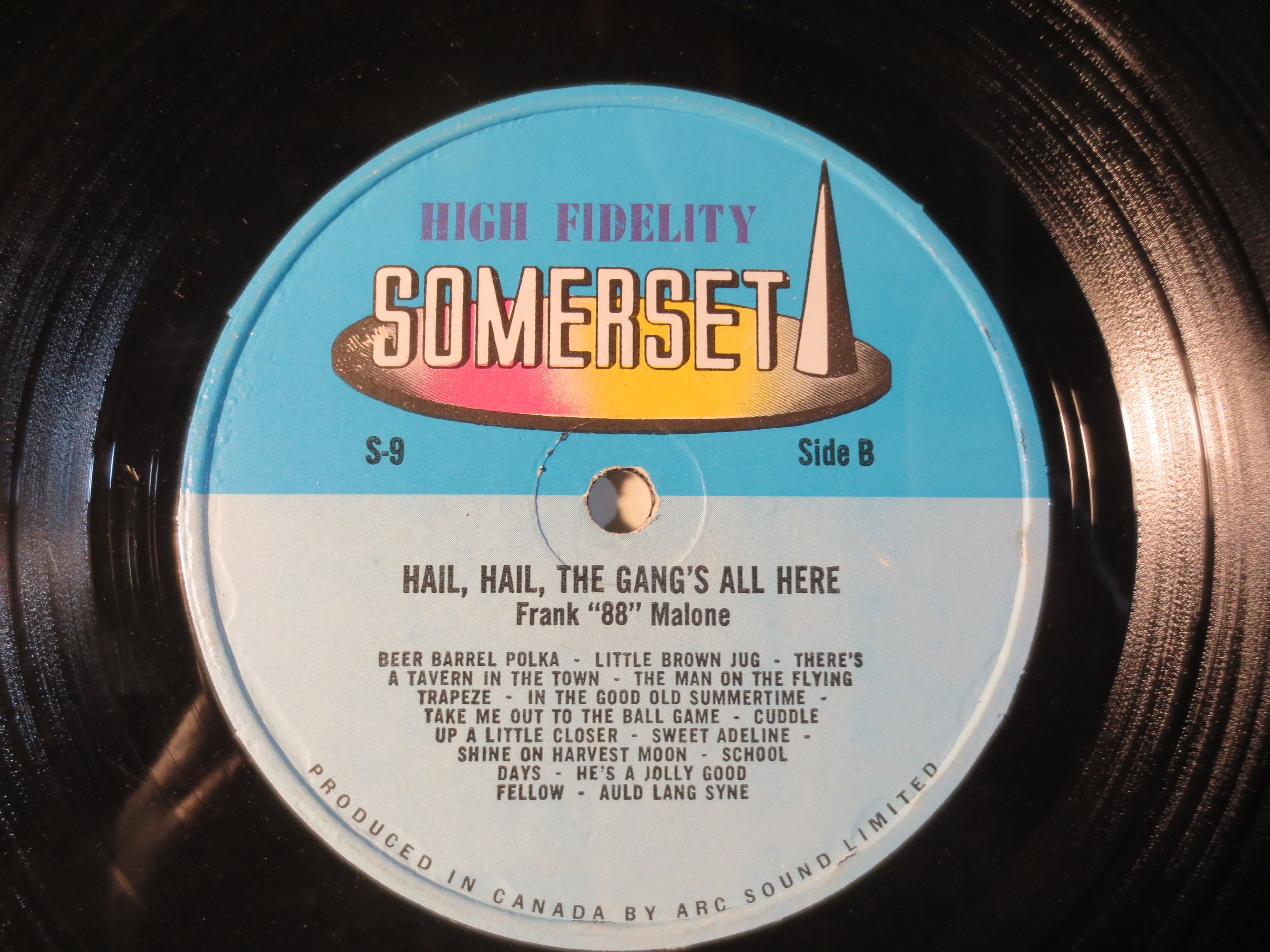 Frank Malone – Hail! Hail! The Gang's All Here (1958) Vinyl LP