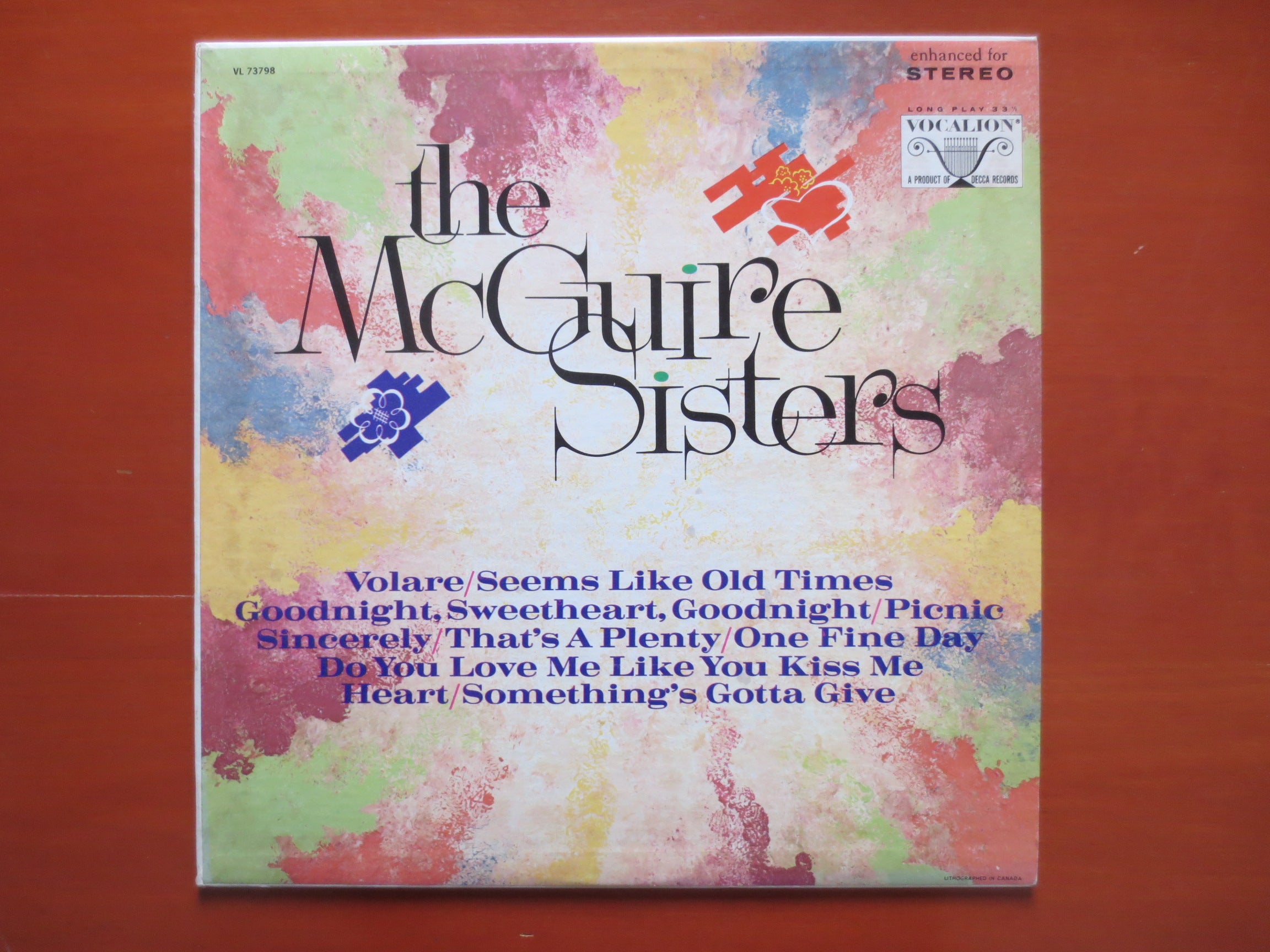 The McGuire Sisters (1967) Vinyl LP