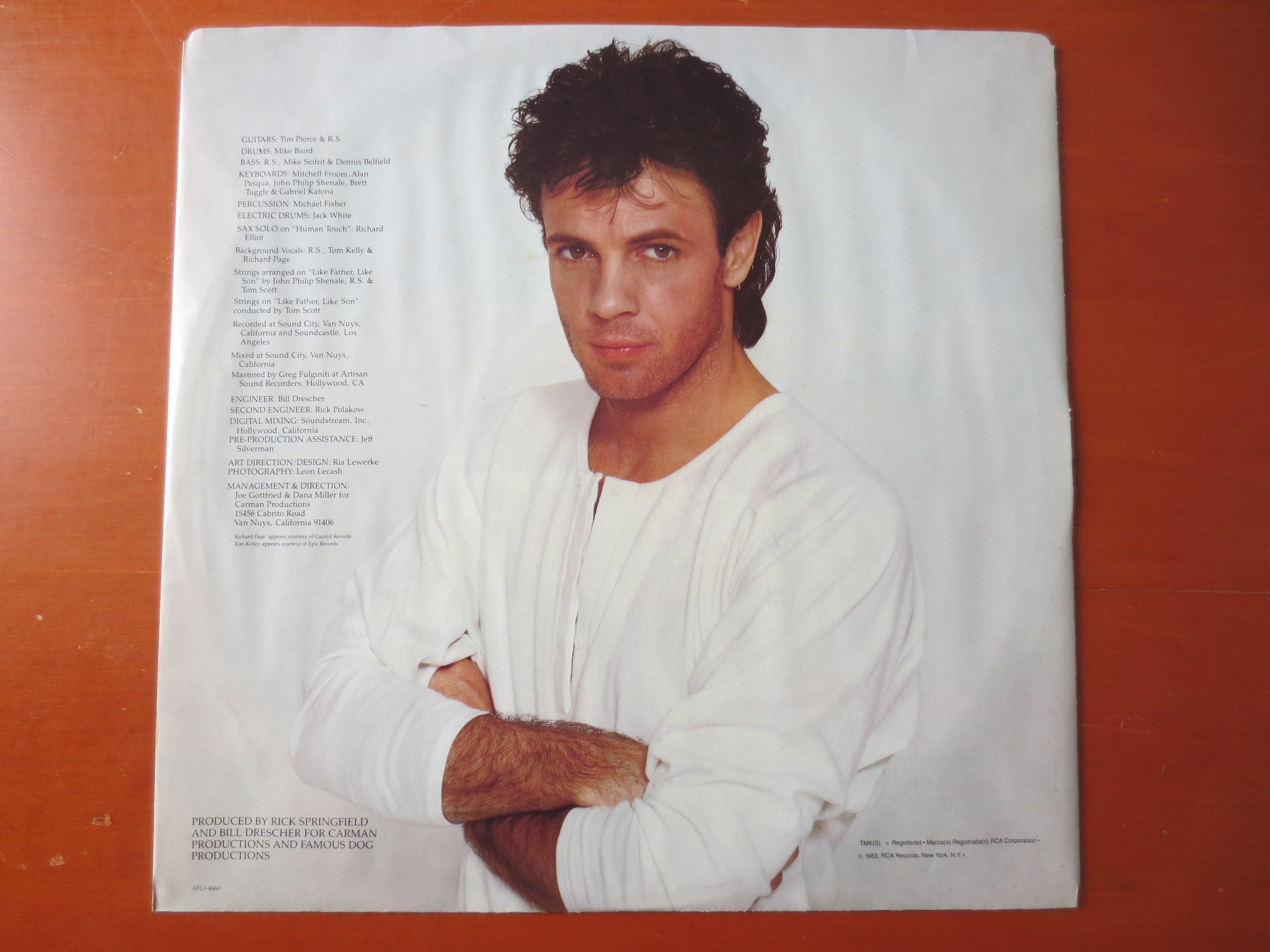 Rick Springfield – Living in Oz (1983) Vinyl LP