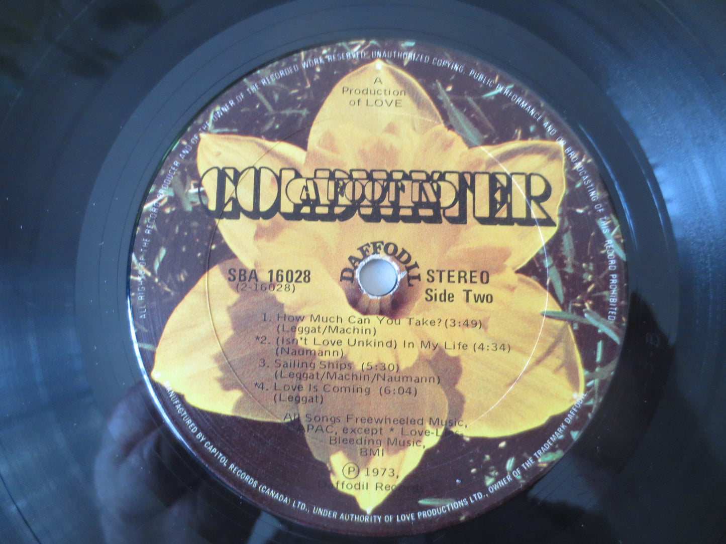 The SECOND, FOOT in COLDWATER, Vintage Vinyl, Record Vinyl, Rock Records, Vinyl Record, Vinyl lps, Rock lps, 1973 Records