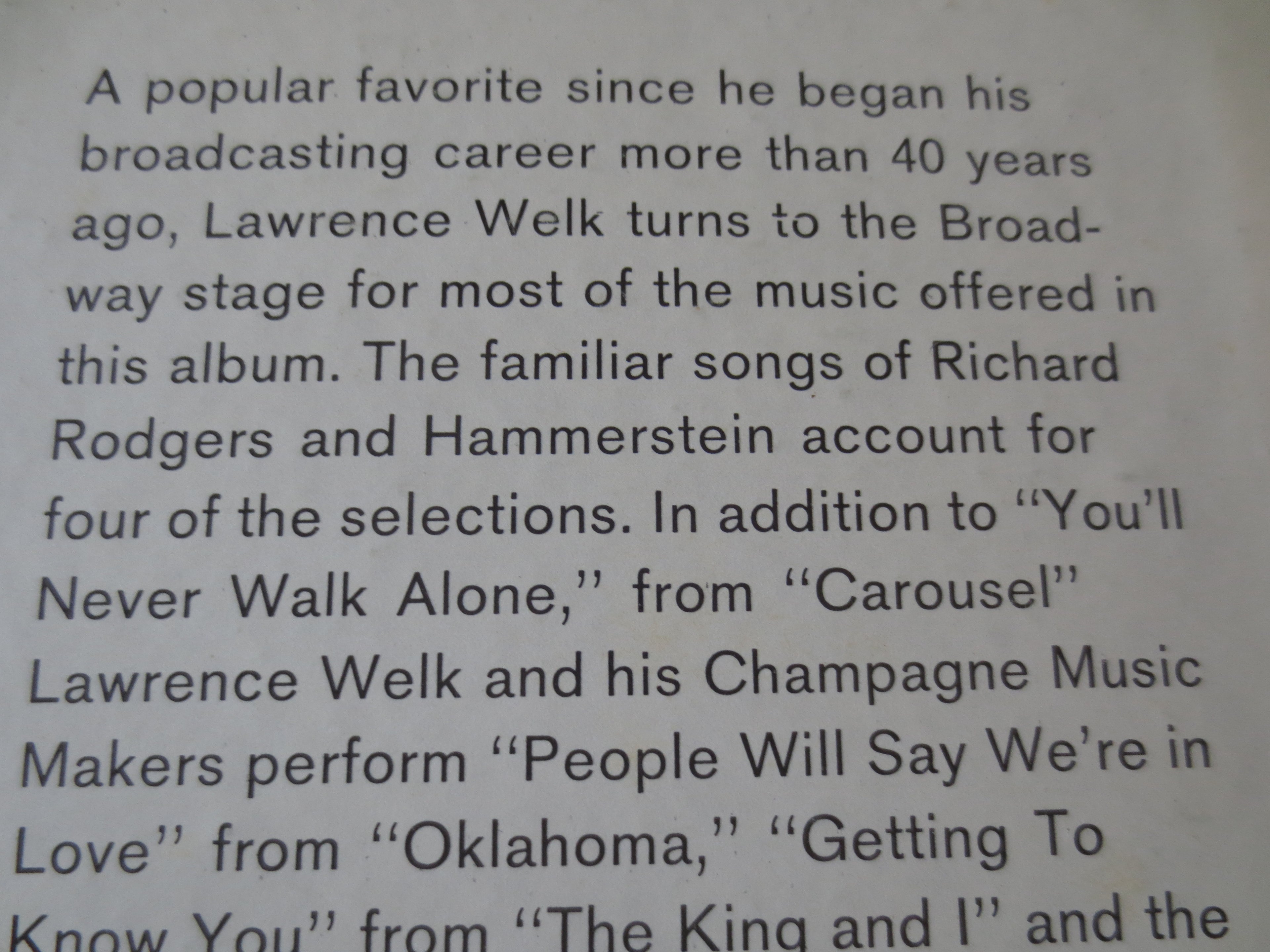 Lawrence Welk – You'll Never Walk Alone (1968) Vinyl LP