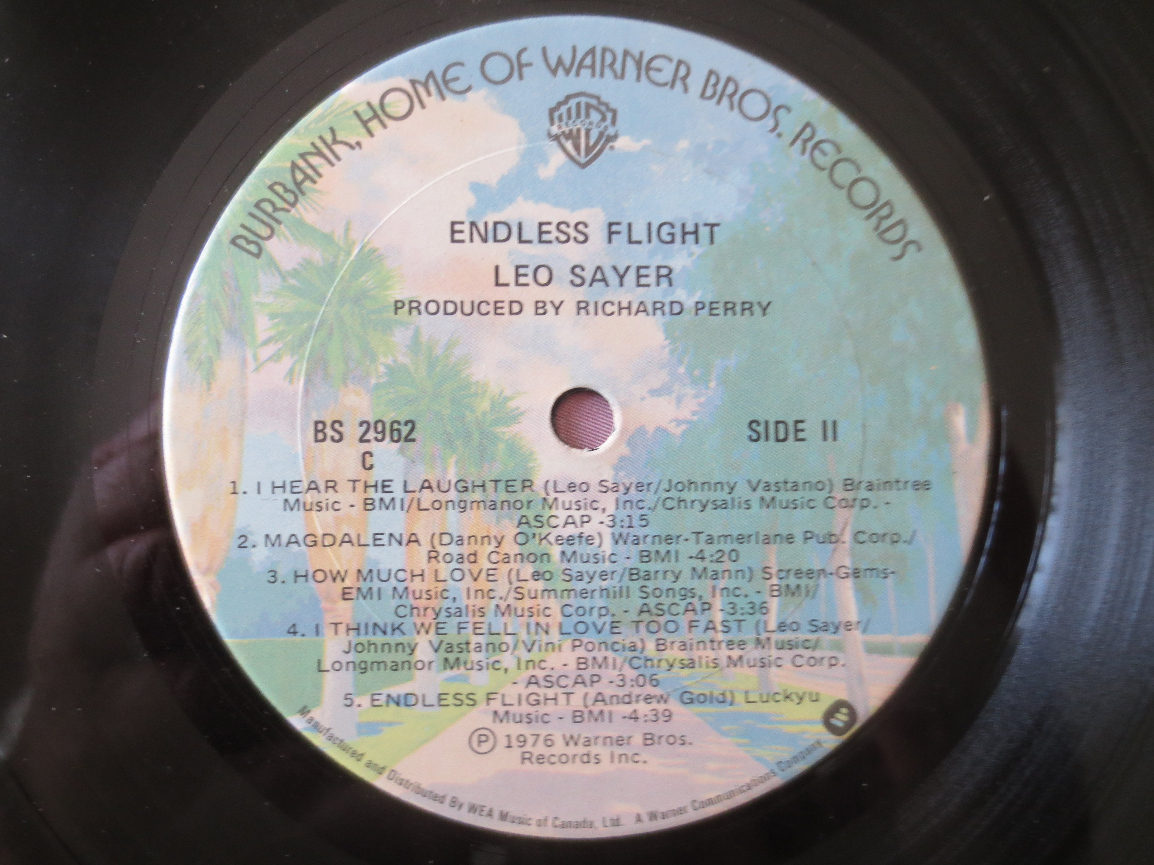 Leo Sayer – Endless Flight (1976) Vinyl LP