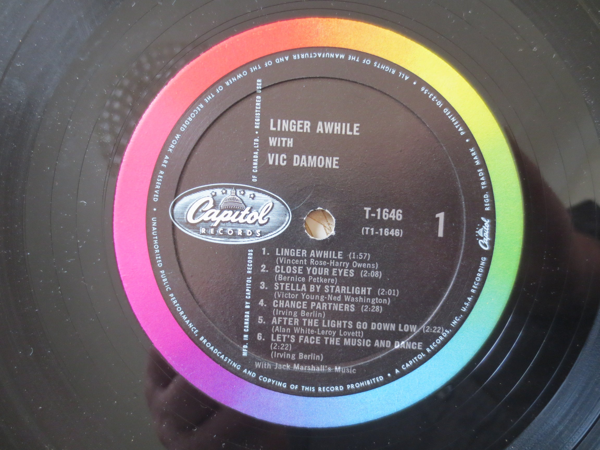 Vic Damone – Linger Awhile (1962) Vinyl LP