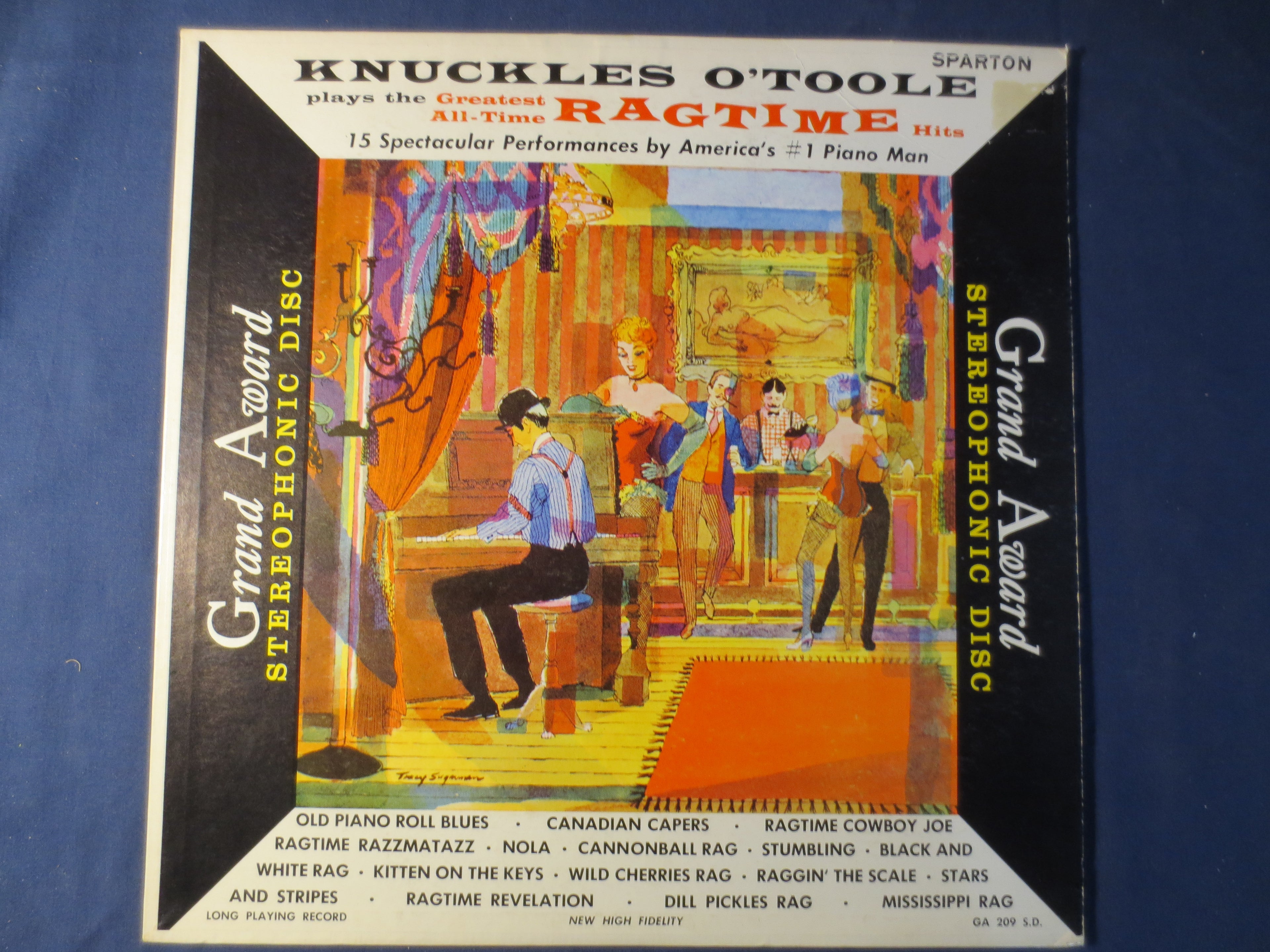 Knuckles O'Toole – Greatest All-Time Ragtime Hits (1955) Vinyl LP