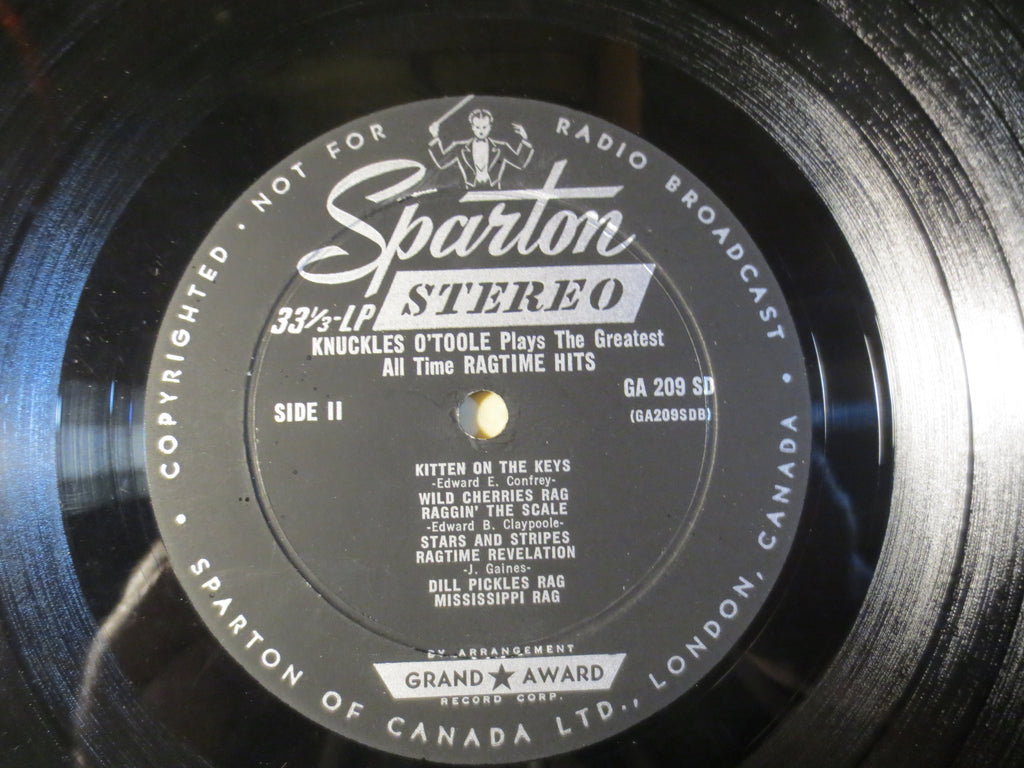 Knuckles O'Toole – Greatest All-Time Ragtime Hits (1955) Vinyl LP