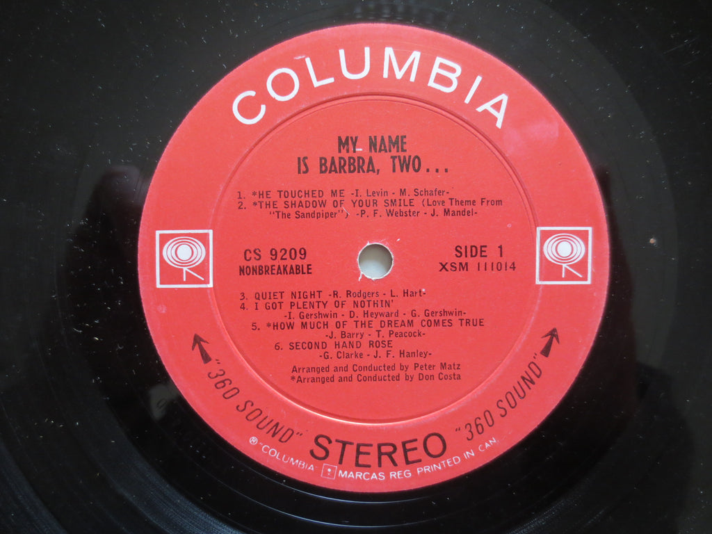 Barbra Streisand – My Name Is Barbra (1965) Vinyl LP