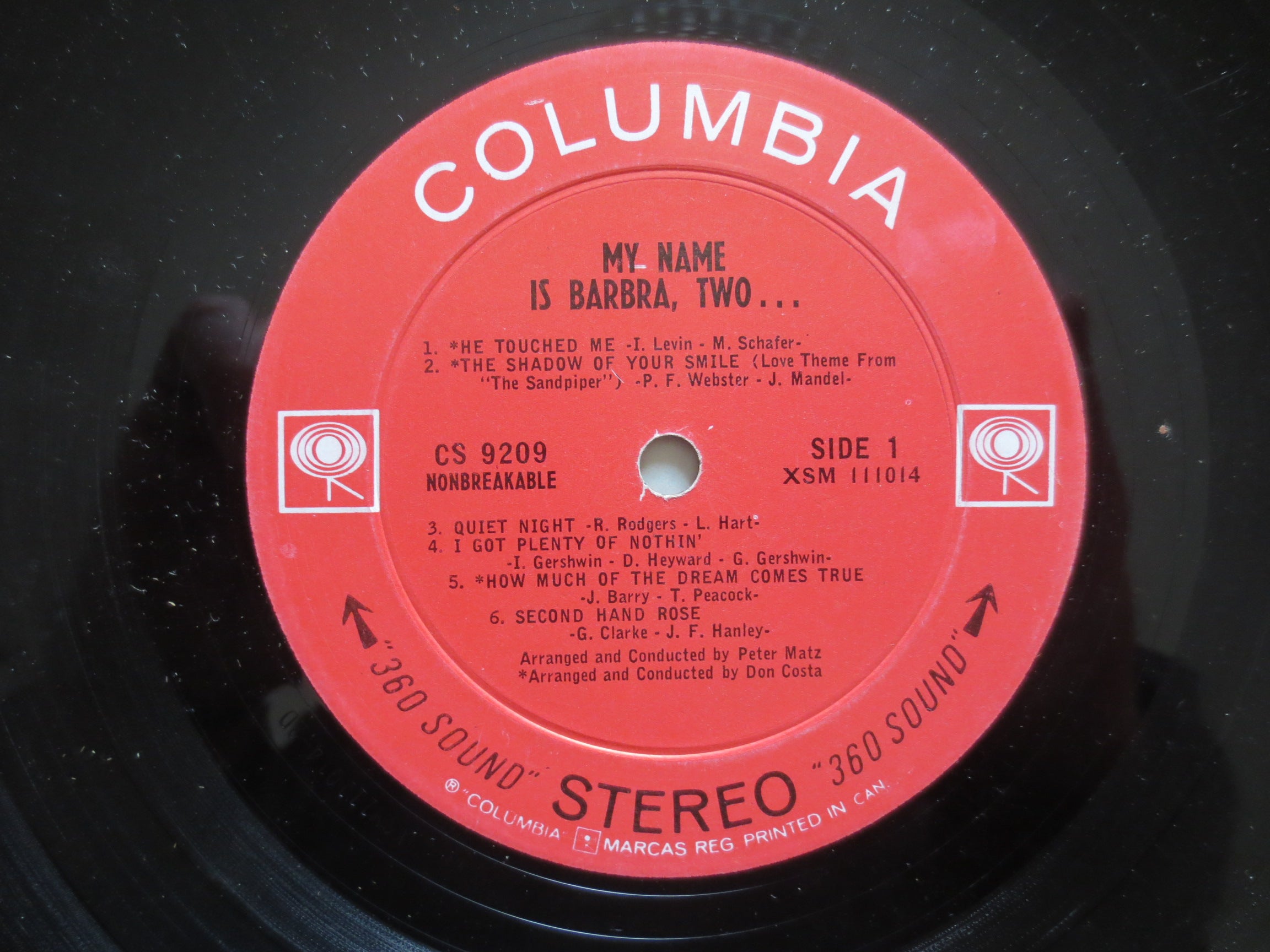 Barbra Streisand – My Name Is Barbra (1965) Vinyl LP
