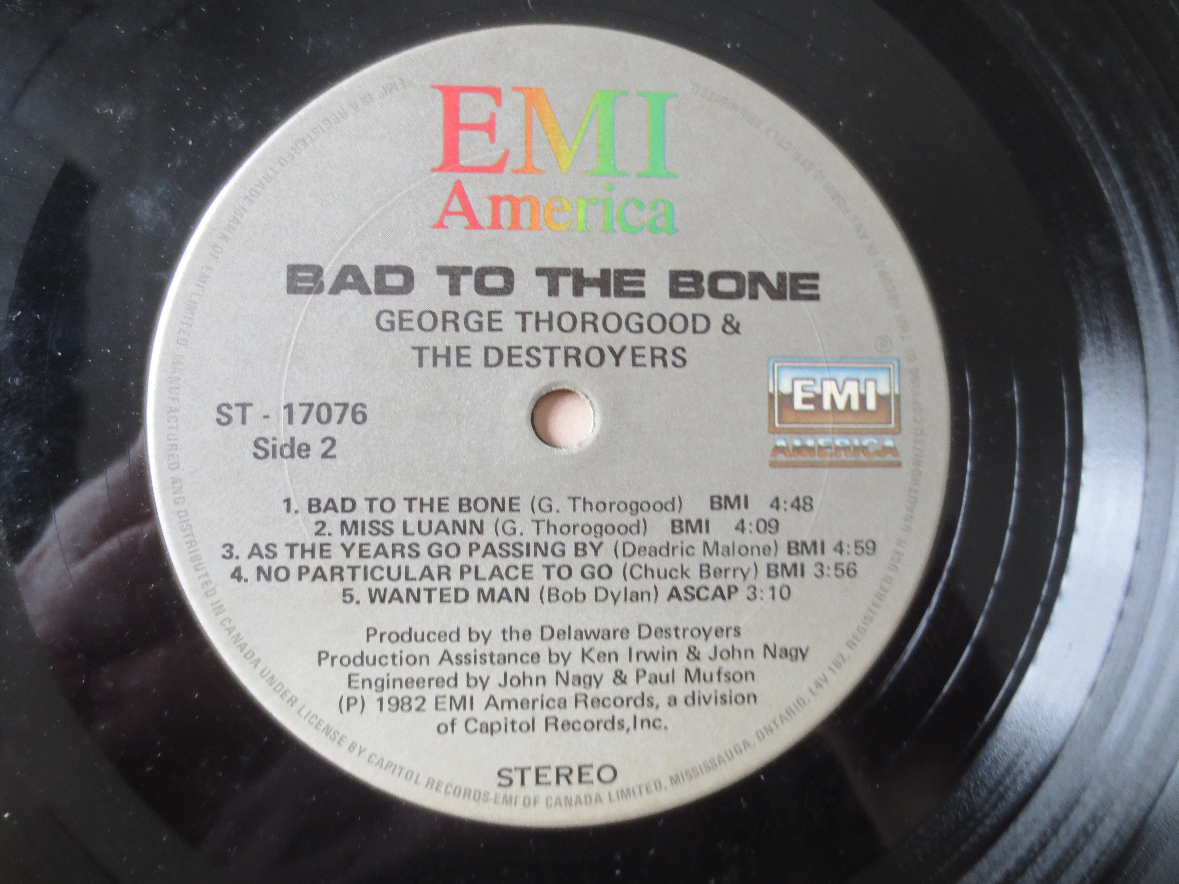 George Thorogood & The Destroyers – Bad to the Bone (1982) Vinyl LP