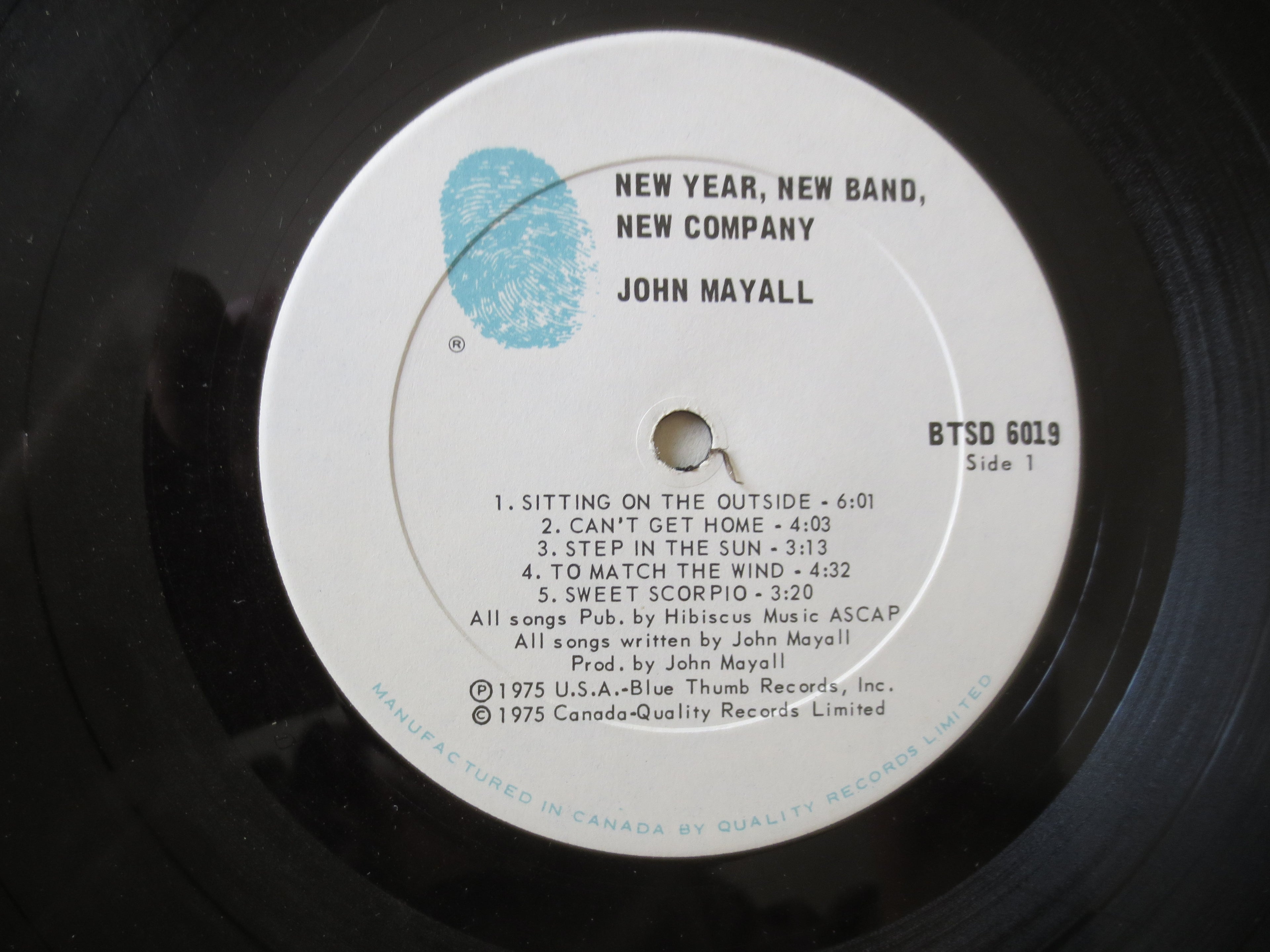 John Mayall – New Year New Band New Company (1975) Vinyl LP