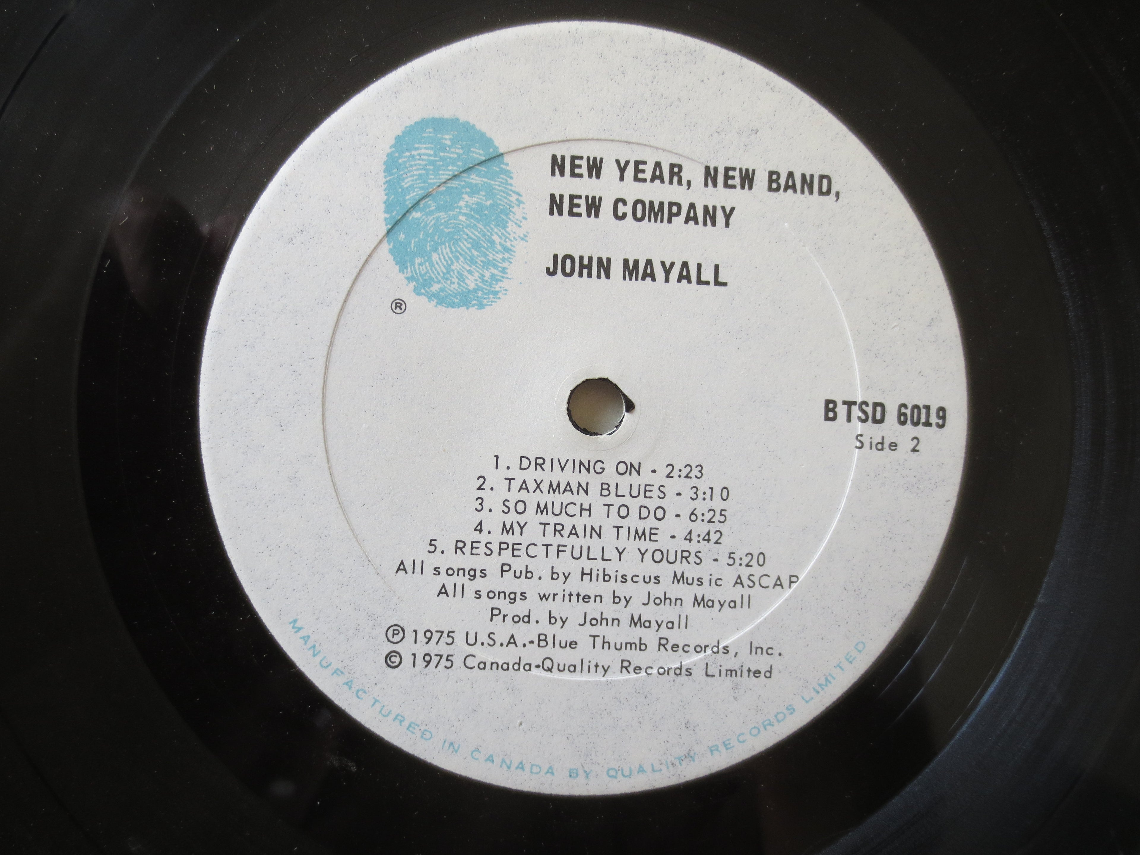 John Mayall – New Year New Band New Company (1975) Vinyl LP