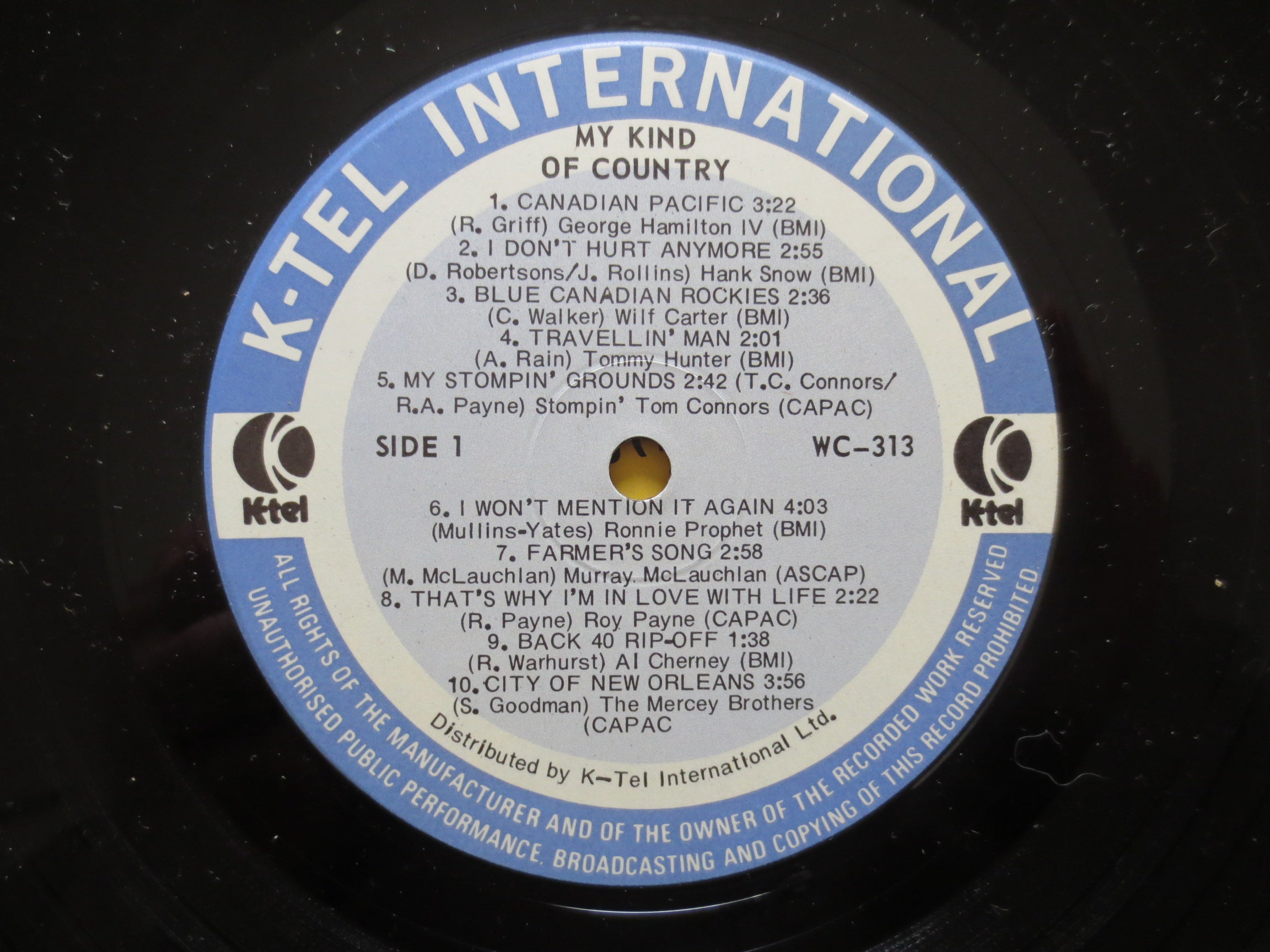 K-Tel – My Kind of Country (1973) Vinyl LP