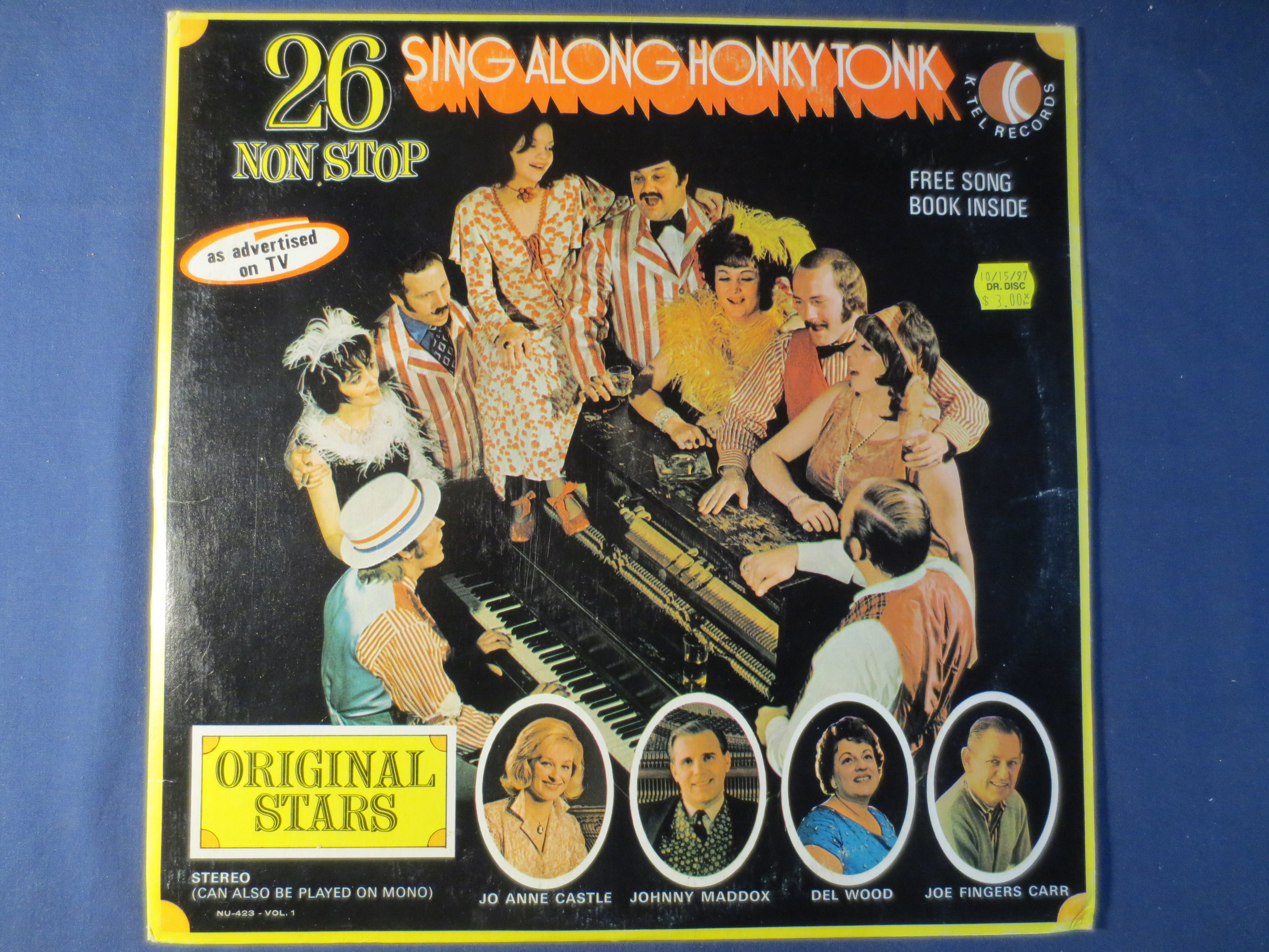 26 Non-Stop Sing Along Honky Tonk (1971) Vinyl LP
