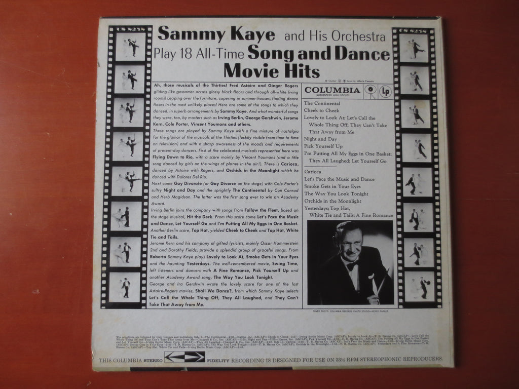 Sammy Kaye – Song and Dance Movie Hits (1960) Vinyl LP