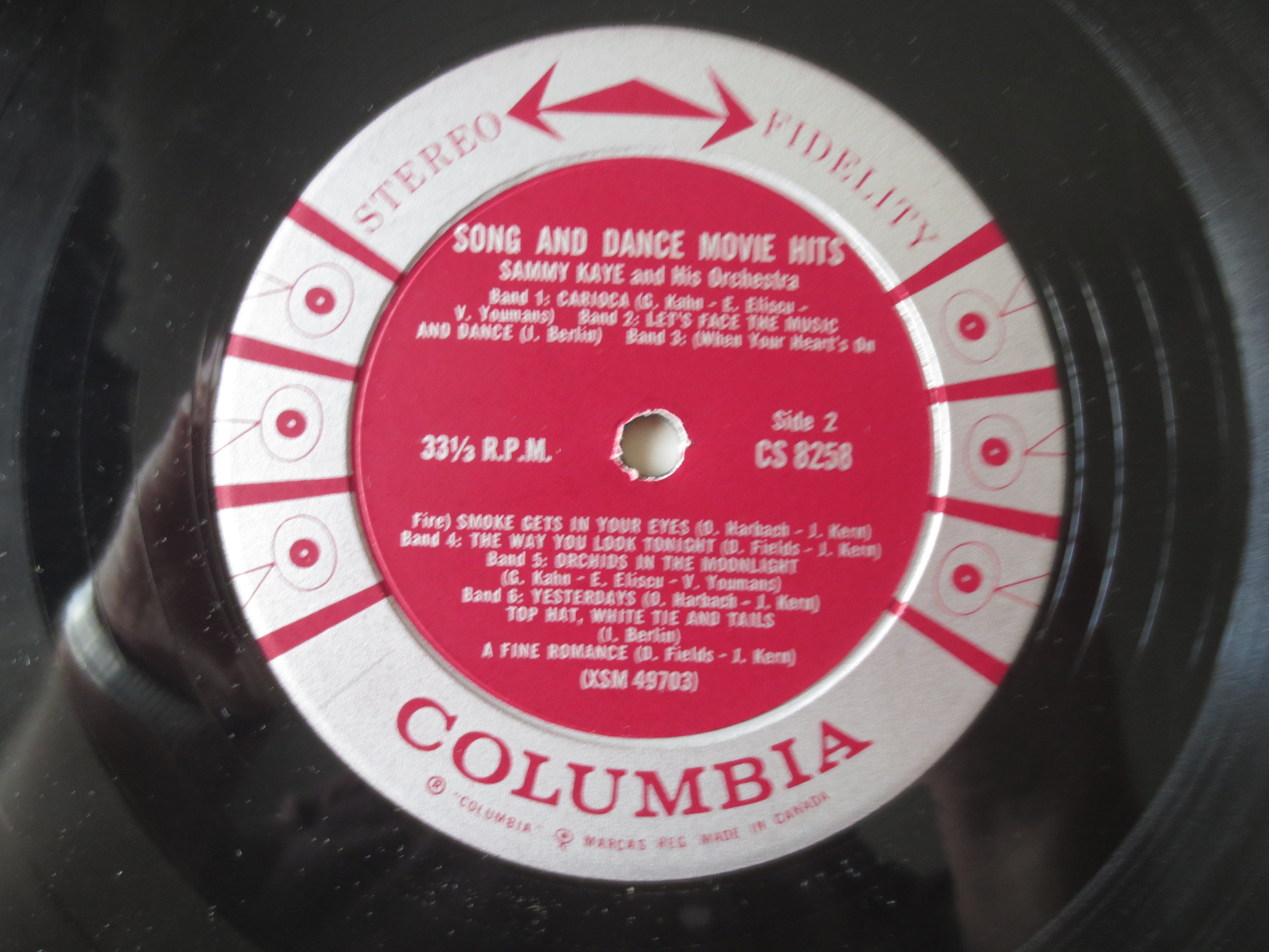 Sammy Kaye – Song and Dance Movie Hits (1960) Vinyl LP