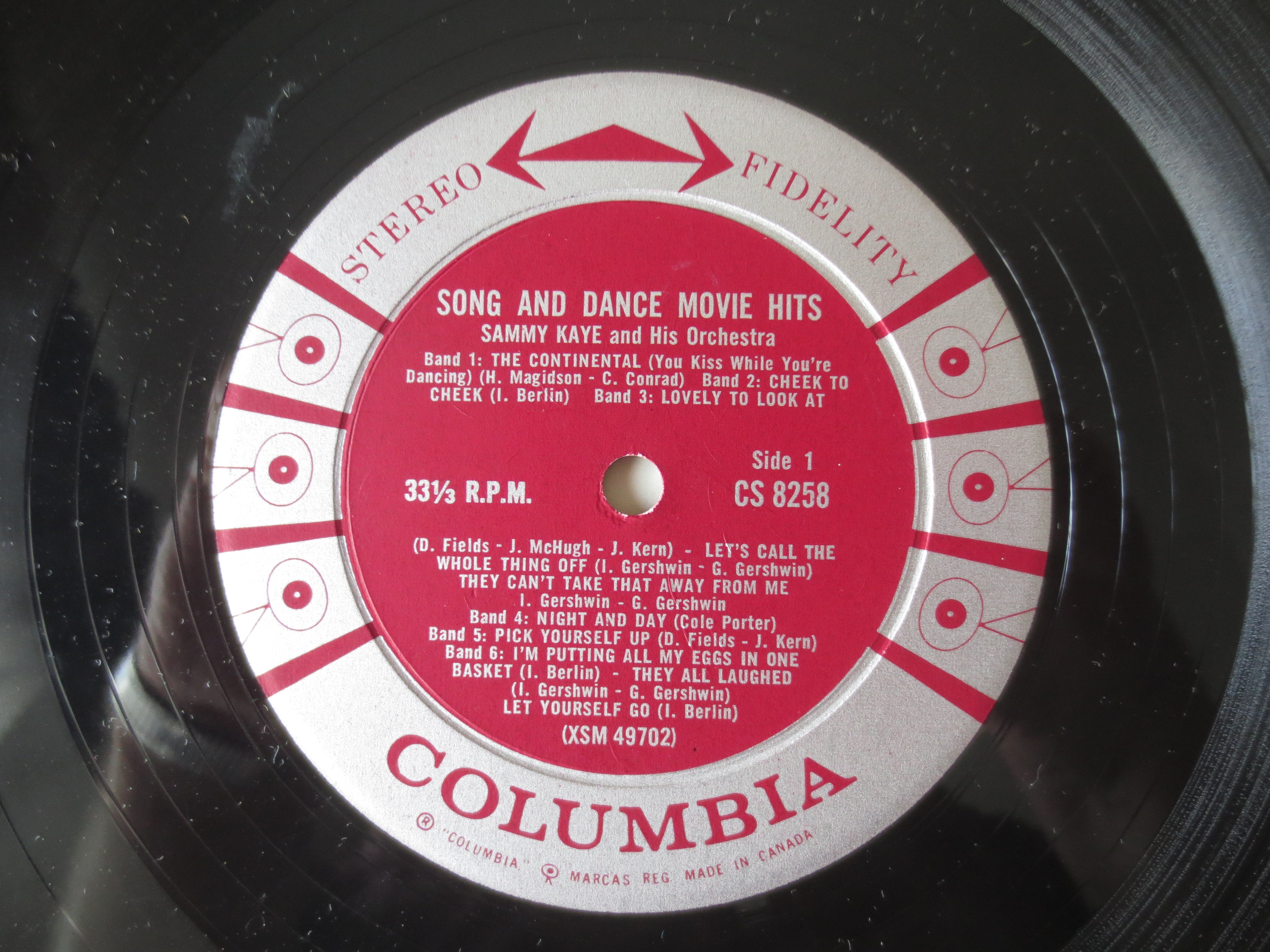 Sammy Kaye – Song and Dance Movie Hits (1960) Vinyl LP