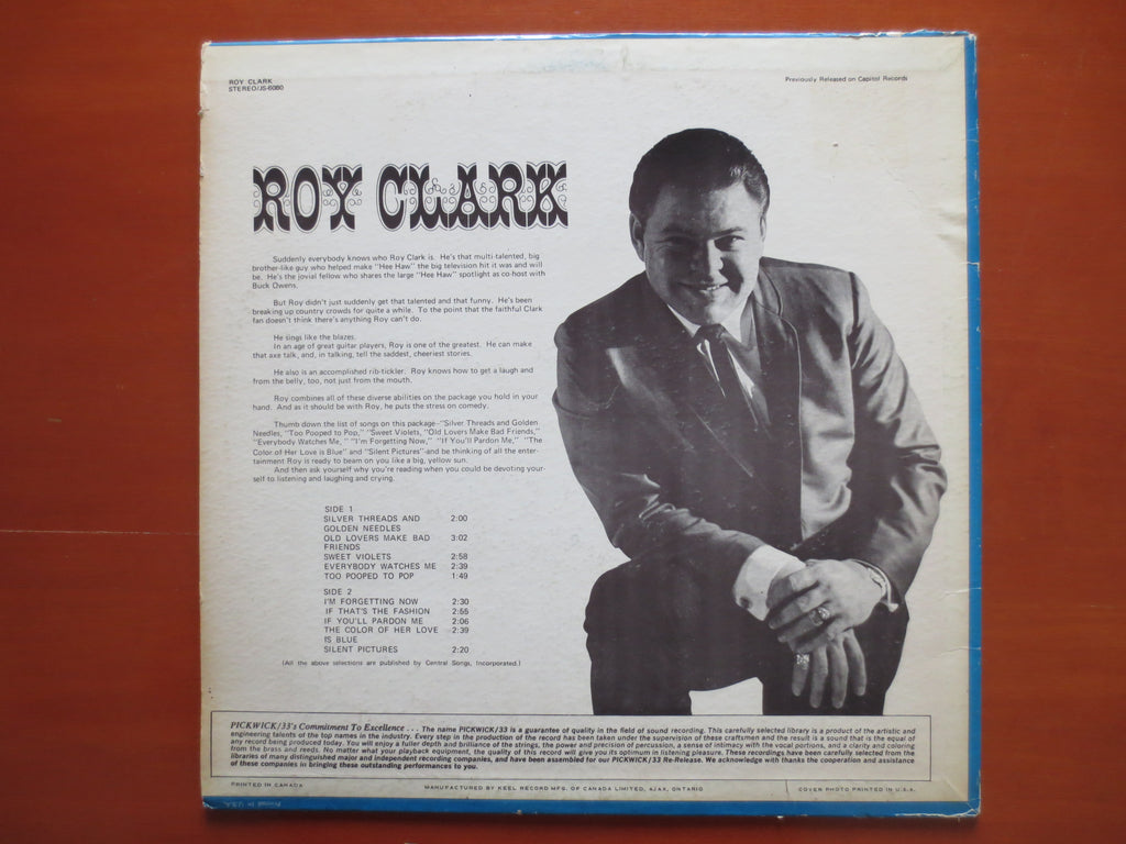 Roy Clark – Silver Threads & Golden Needles (1970) Vinyl LP