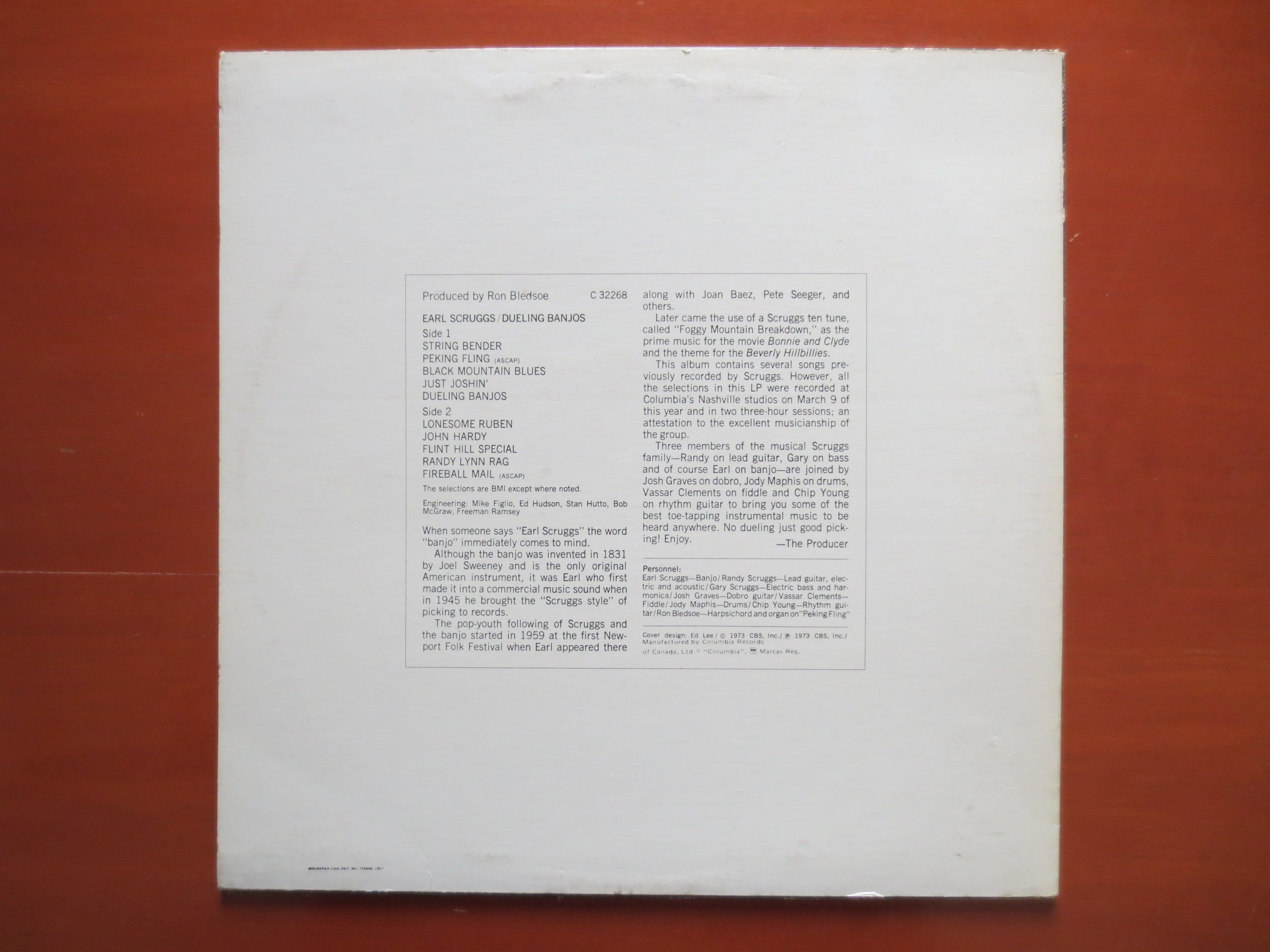 Earl Scruggs – Dueling Banjos (1973) Vinyl LP