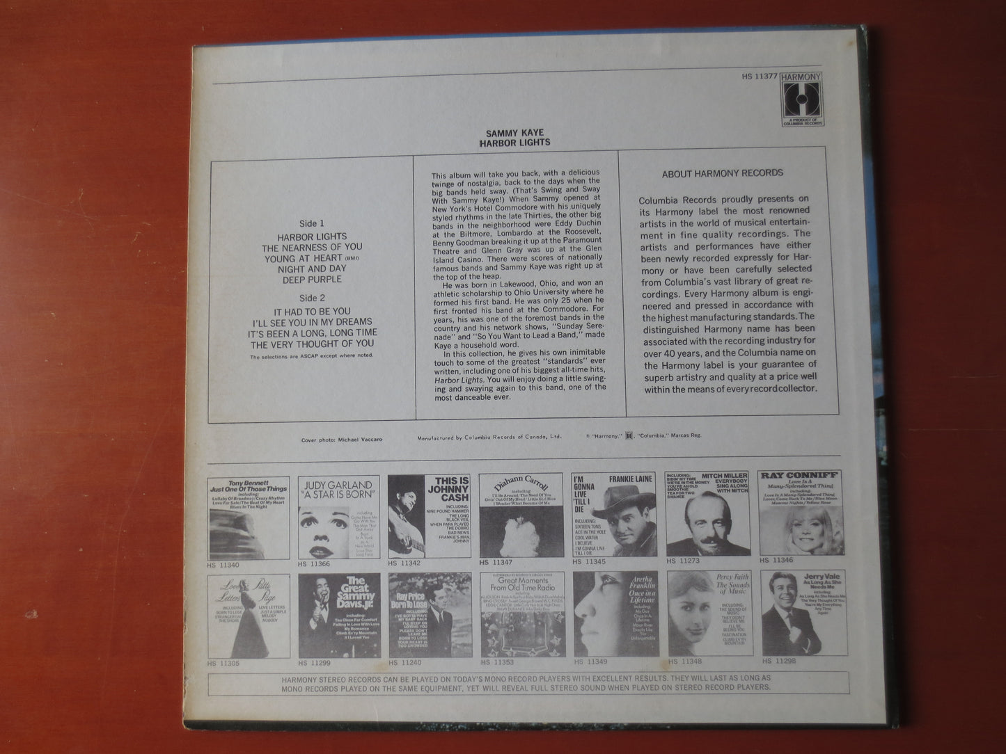 SAMMY KAYE, Harbor Lights, Sammy Kaye Records, Sammy Kaye Albums, Soundtrack Records, Records, Vinyl Albums, 1969 Records