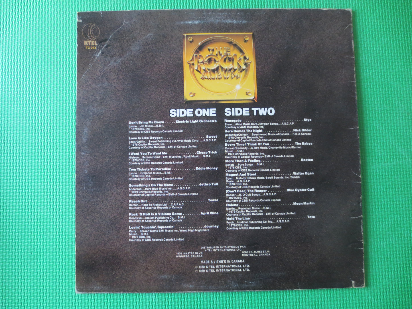 K-Tel RECORDS, ROCK ALBUM, K-Tel Album, K-Tel Vinyl, K-Tel Lp, Rock Records, Vinyl lps, lps, Vintage Vinyl, 1980 Records