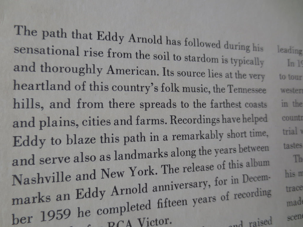 Eddy Arnold – More Eddy Arnold (1960) Vinyl LP