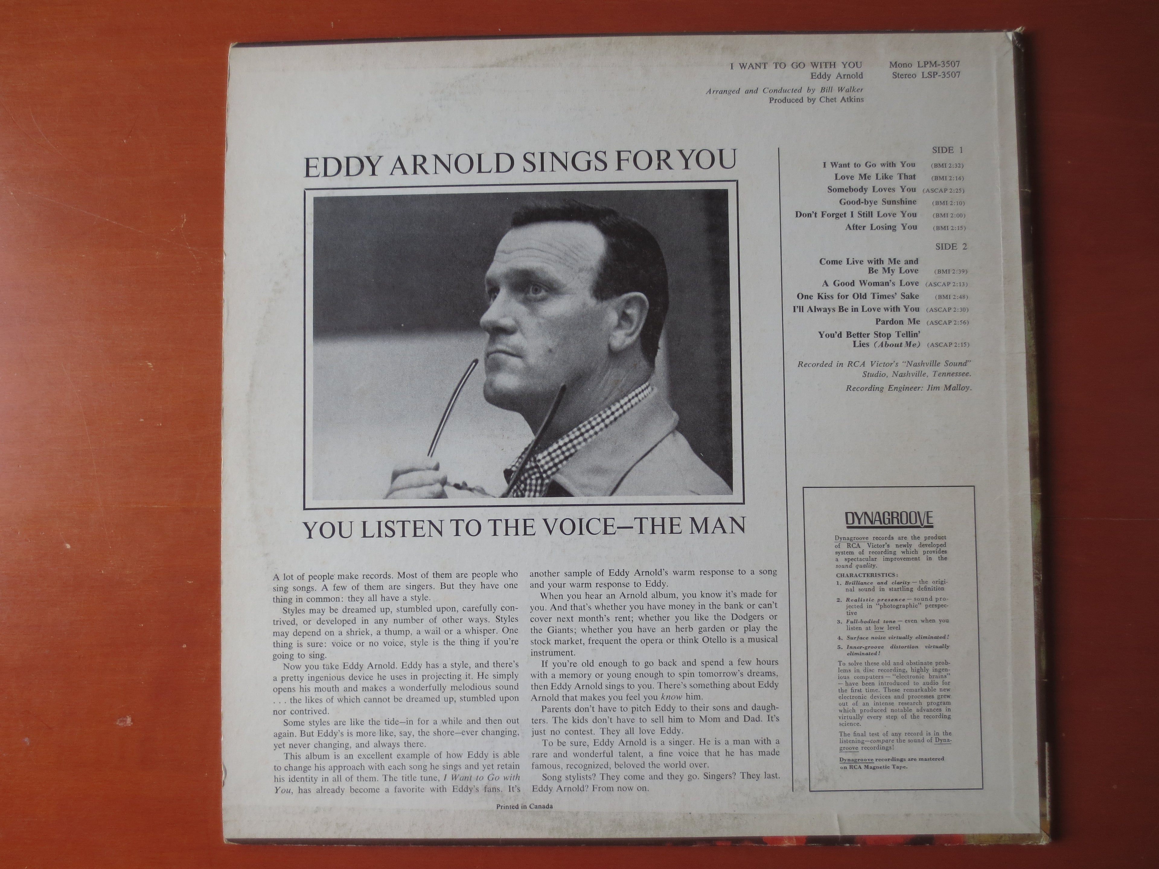 Eddy Arnold – I Want to Go with You (1966) Vinyl LP