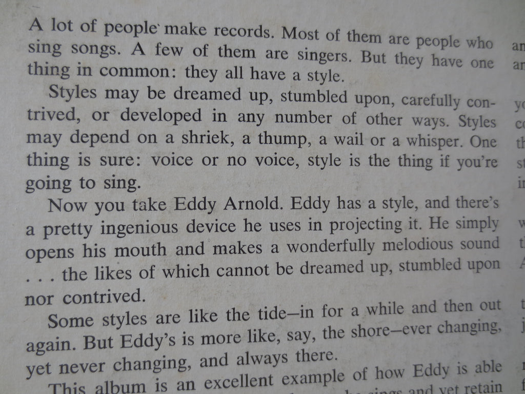 Eddy Arnold – I Want to Go with You (1966) Vinyl LP