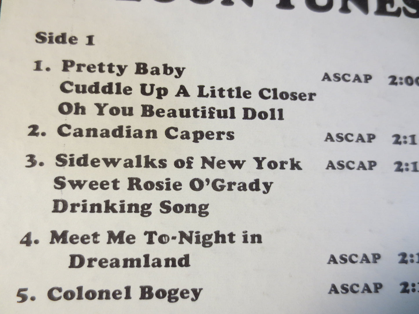 JIMMY WHITE, SALOON Tunes, Ragtime Records, Honky Tonk Records, Vintage Vinyl, Record Vinyl, Vinyl Record, Lp, 1965 Records