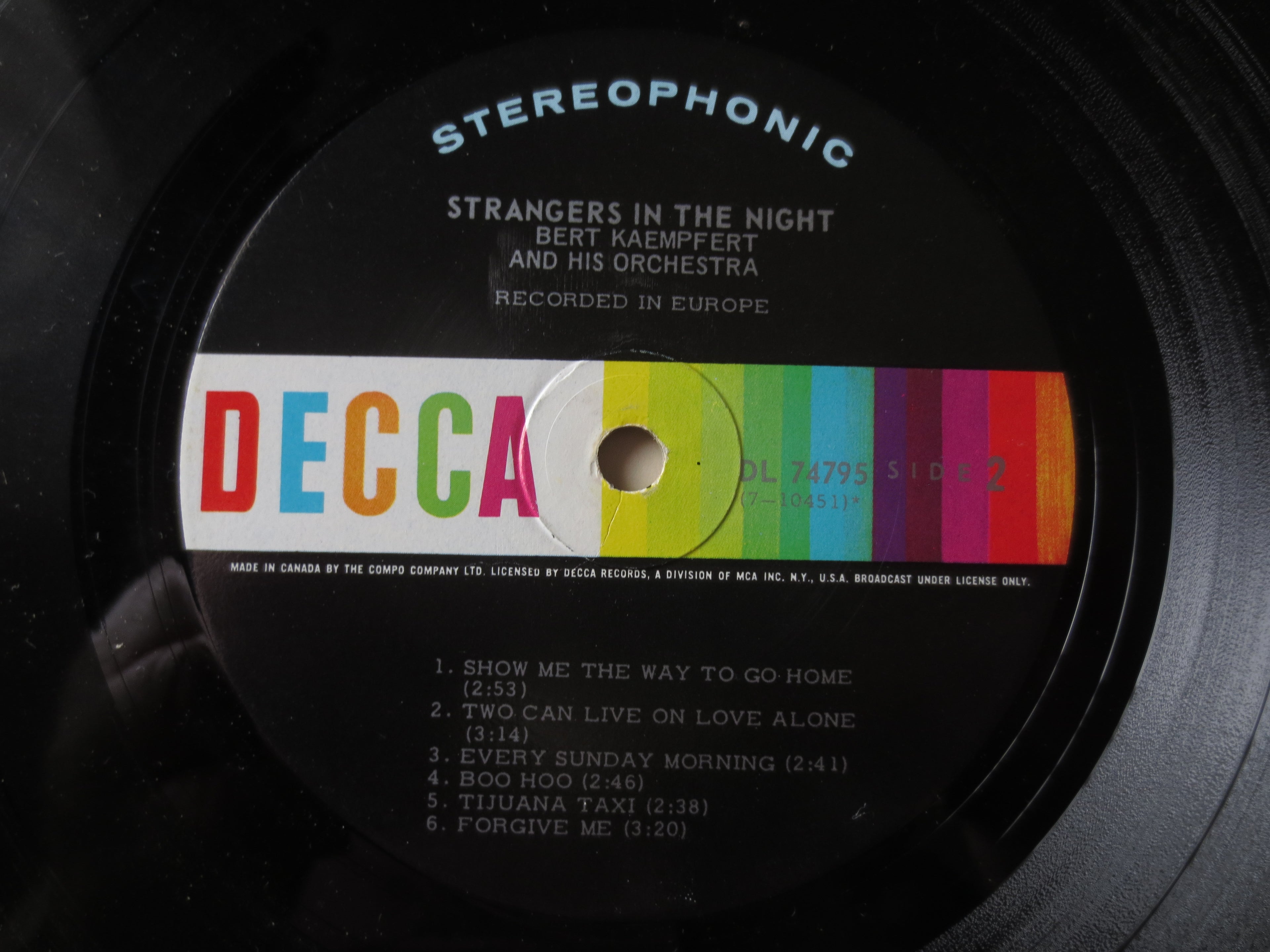 Bert Kaempfert – Strangers in the Night (1966) Vinyl LP