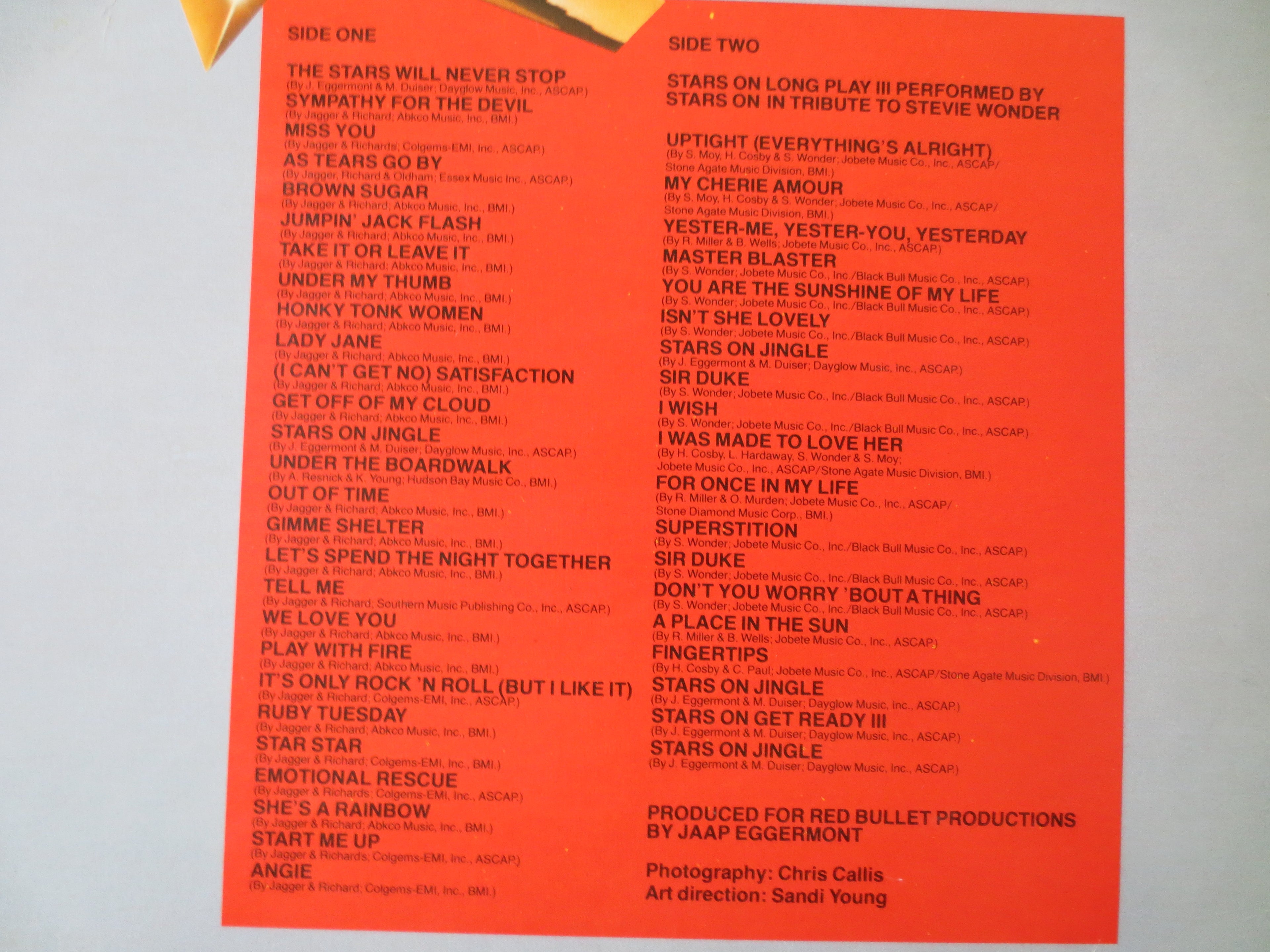 Stars on Long Play III (1982) Vinyl LP