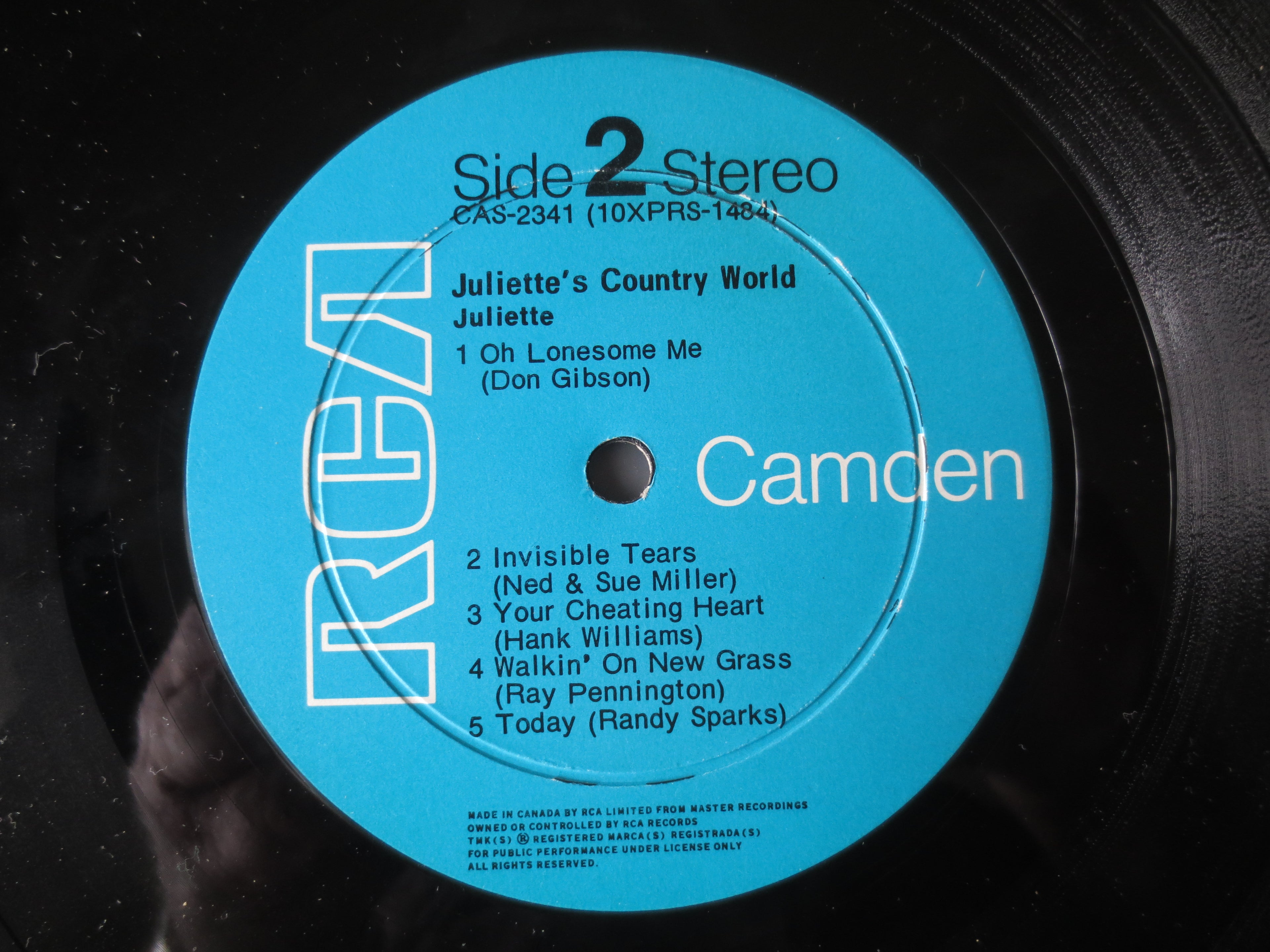 Juliette – Country World (1969) Vinyl LP
