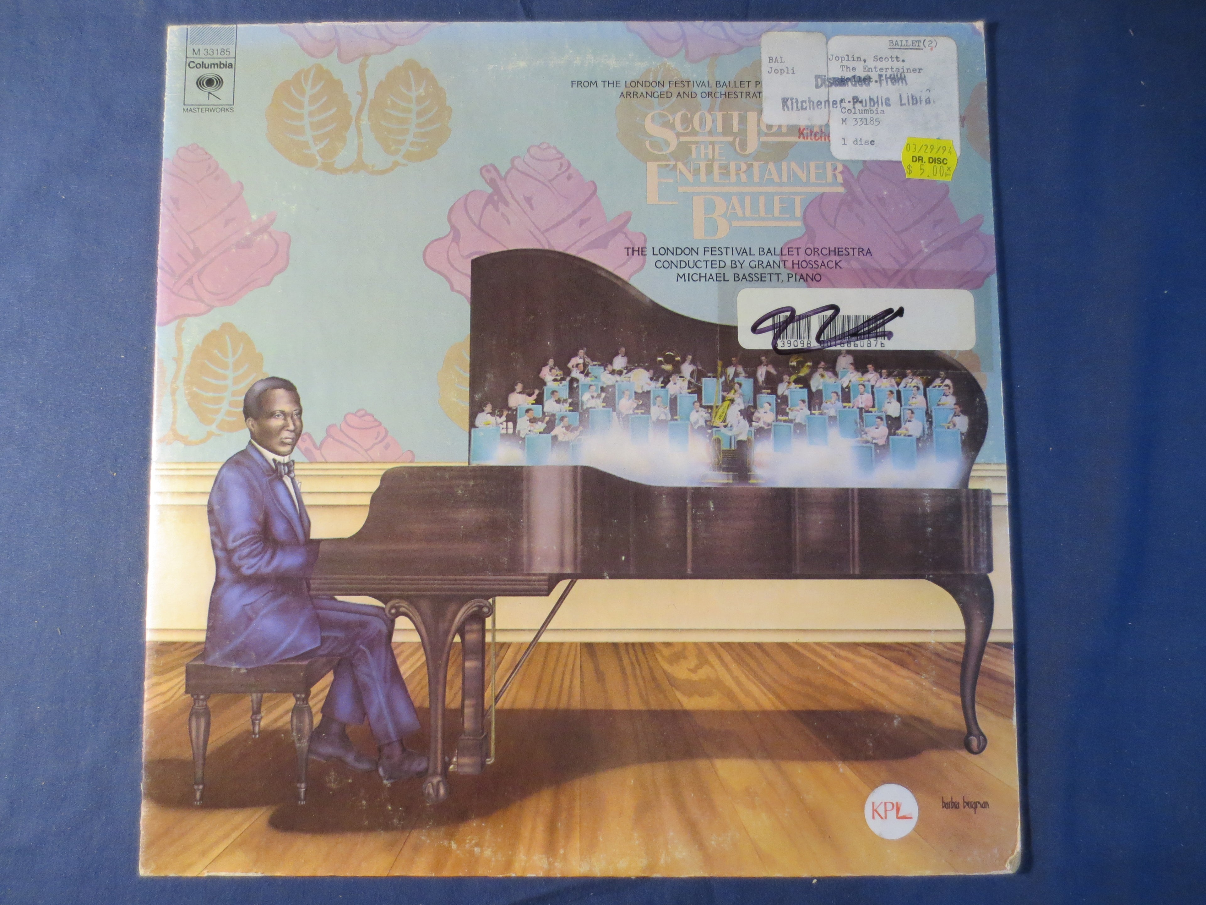 Scott Joplin – The Entertainer Ballet (1974) Vinyl LP