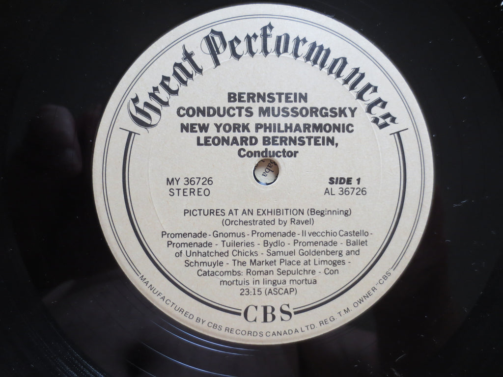Leonard Bernstein – Mussorgsky: Pictures at an Exhibition (1981) Vinyl LP