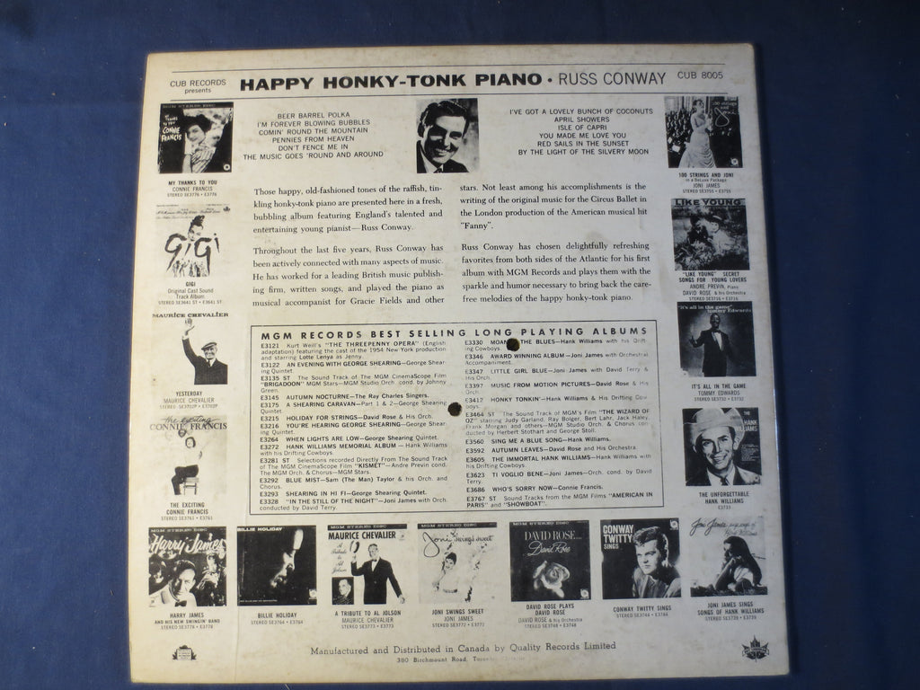 Russ Conway – Happy Honky Tonk Piano (1959) Vinyl LP
