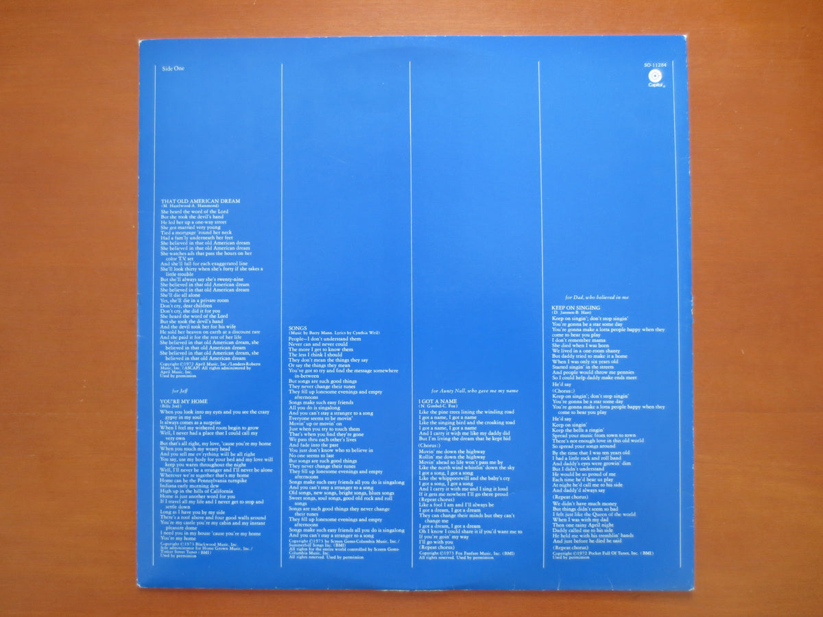 Helen Reddy – Love Song for Jeffrey (1974) Vinyl LP