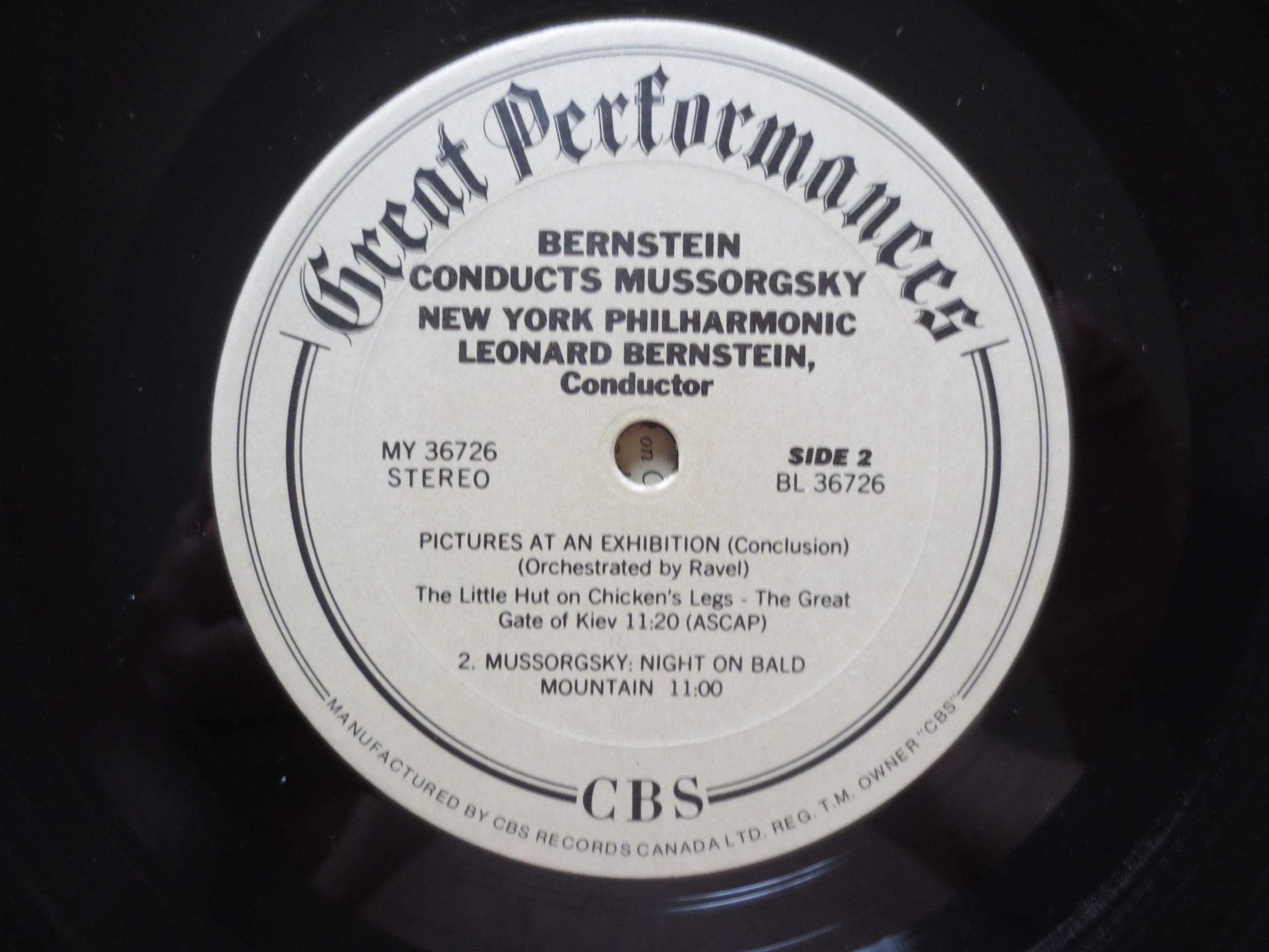 Leonard Bernstein – Mussorgsky: Pictures at an Exhibition (1981) Vinyl LP