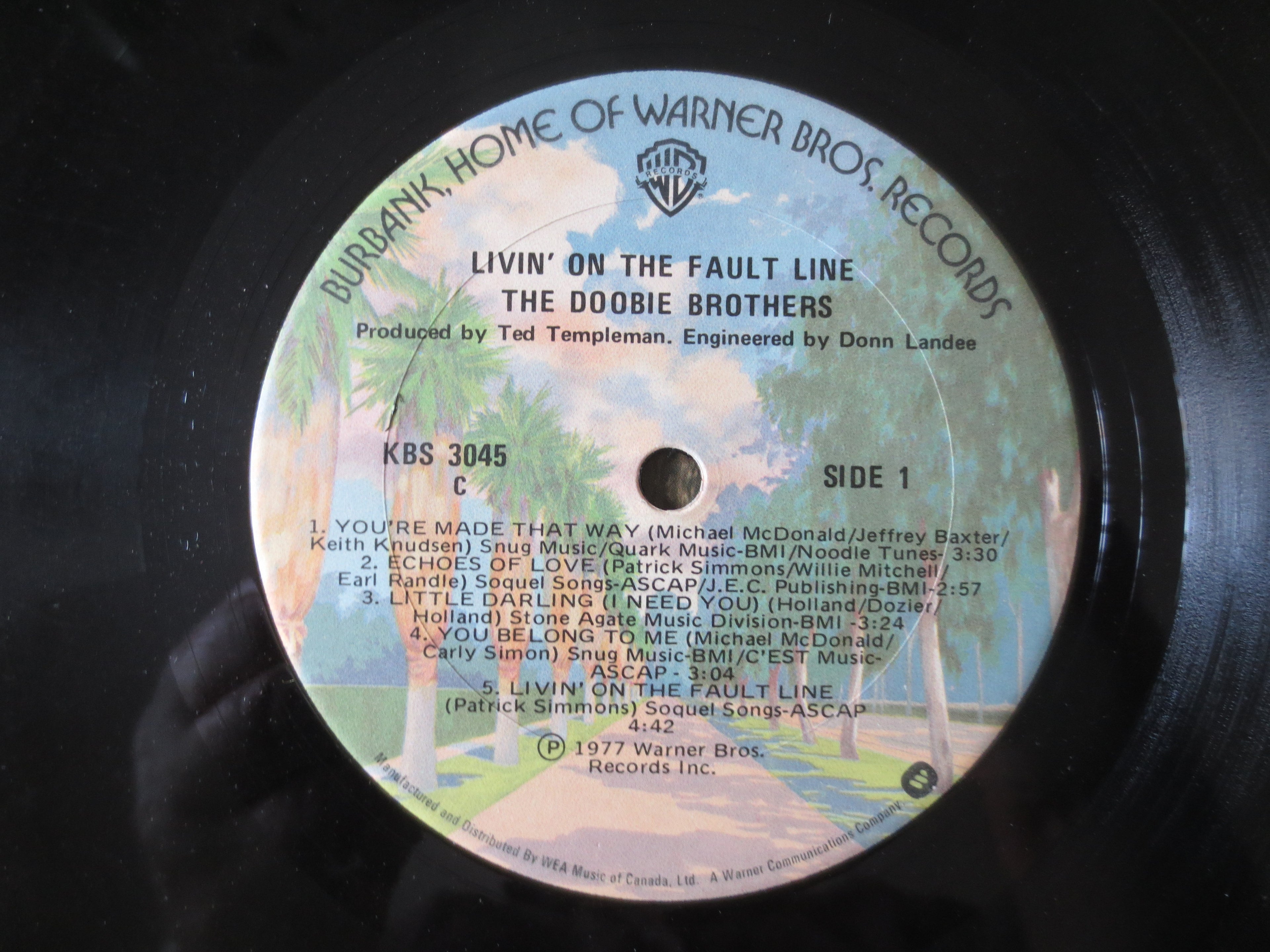 The Doobie Brothers – Livin' on the Fault Line (1977) Vinyl LP