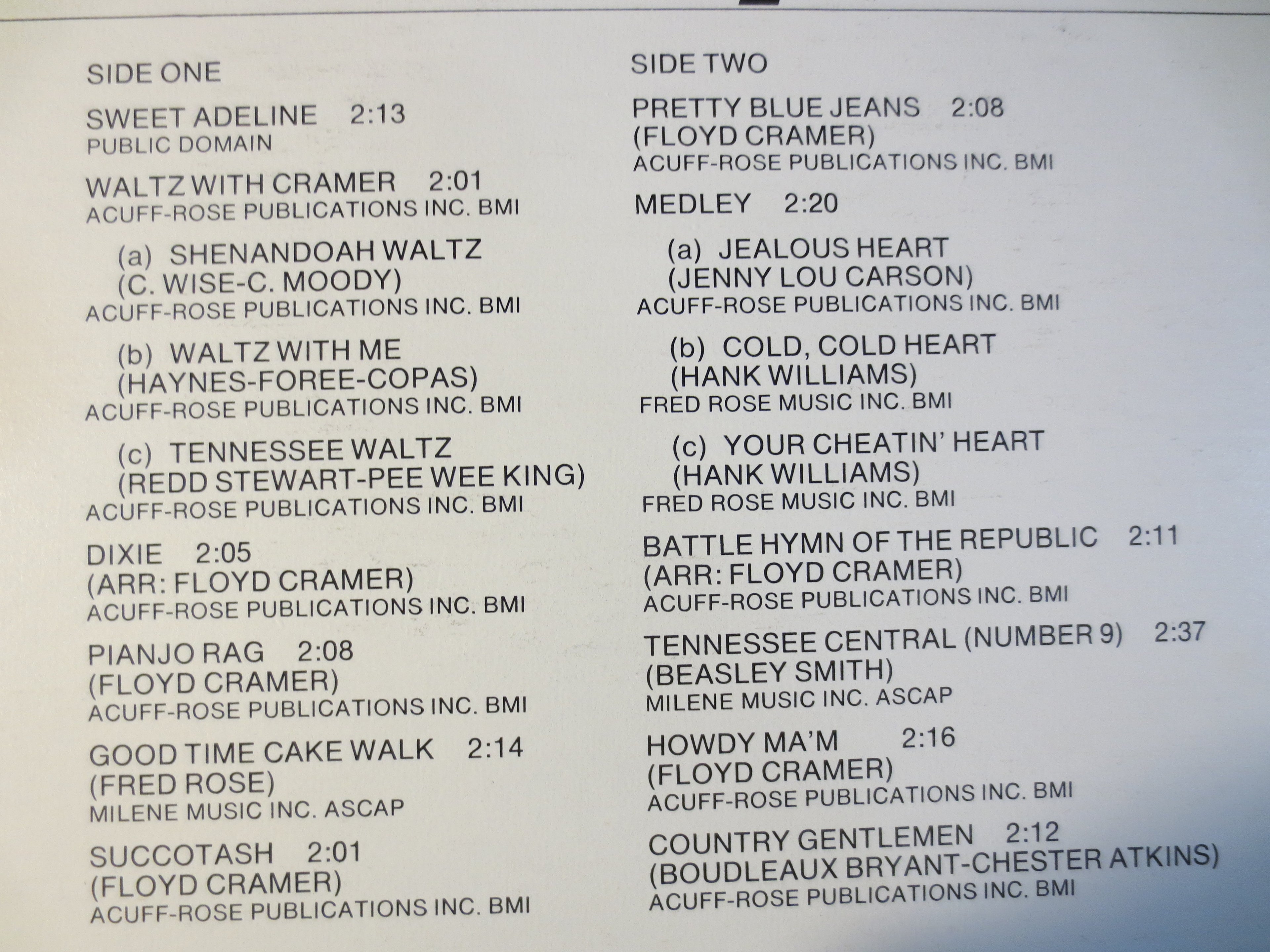 Floyd Cramer – Floyd Cramer Goes Honky Tonkin' (1975) Vinyl LP